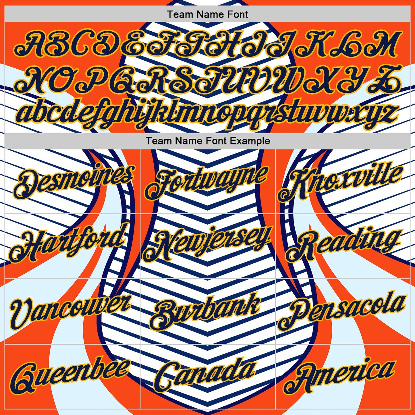 Custom Stitched White Navy Blue Orange-Gold 3D Pattern Design Sportswear Pullover Sweatshirt Hoodie view 3