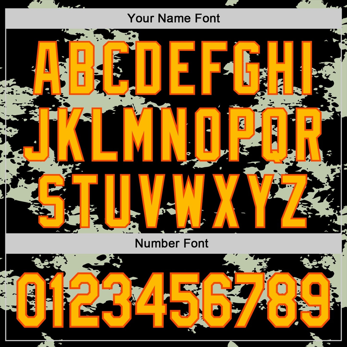 Custom Stitched Black Gold-Orange 3D Pattern Design Camo Sportswear Pullover Sweatshirt Hoodie view 4