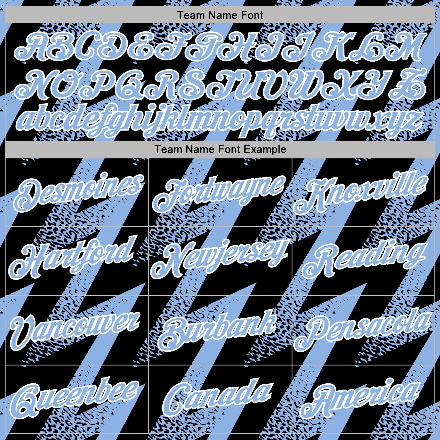 Custom Stitched Black Light Blue-White Zigzag Shape Sports Pullover Sweatshirt Hoodie view 5