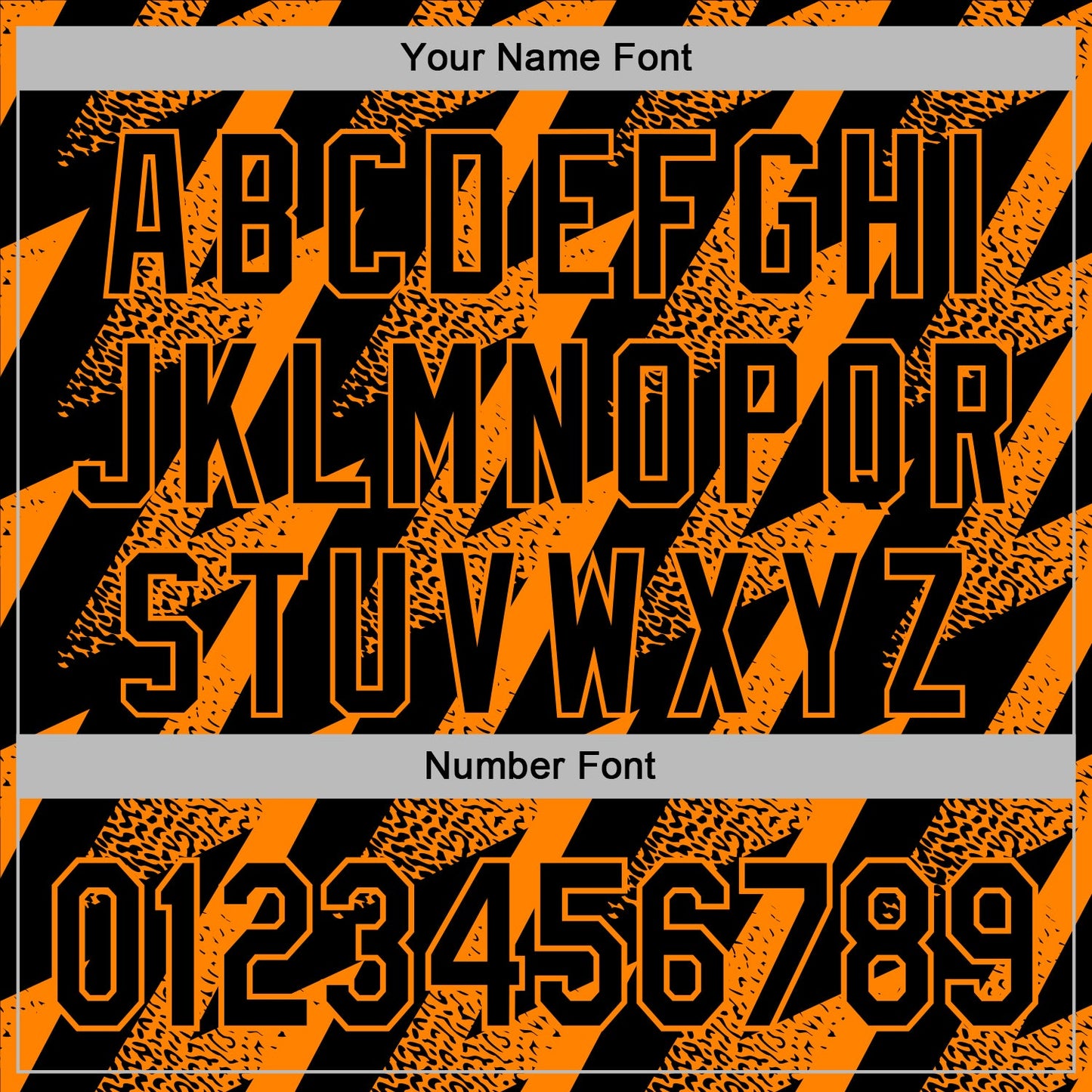 Custom Stitched Black Bay Orange Zigzag Shape Sports Pullover Sweatshirt Hoodie view 6