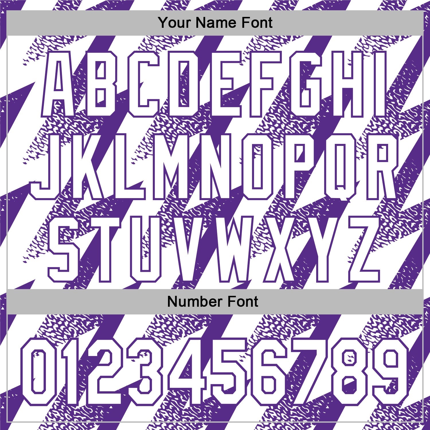 Custom Stitched White Purple Zigzag Shape Sports Pullover Sweatshirt Hoodie view 6