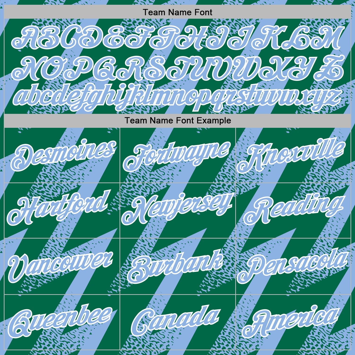 Custom Stitched Kelly Green Light Blue-White Zigzag Shape Sports Pullover Sweatshirt Hoodie view 5
