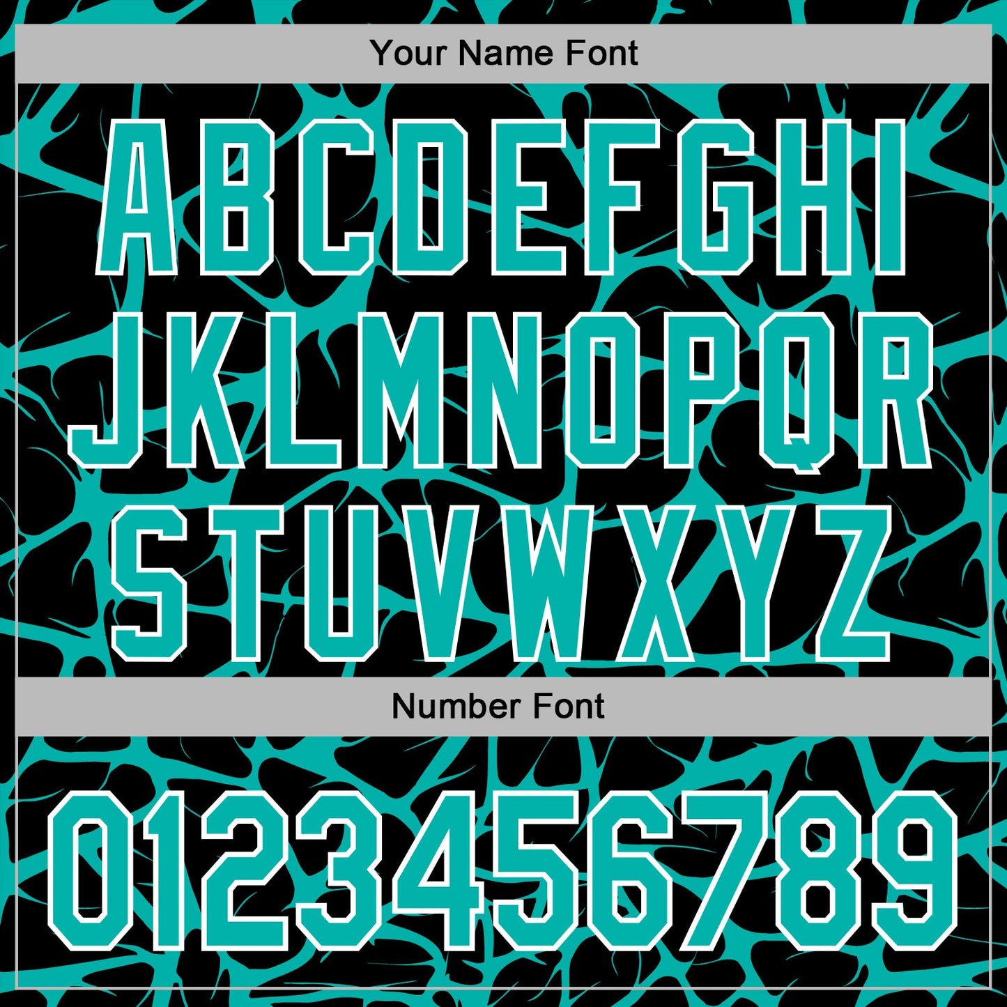 Custom Stitched Black Aqua-White Abstract Network Pattern Sports Pullover Sweatshirt Hoodie view 6