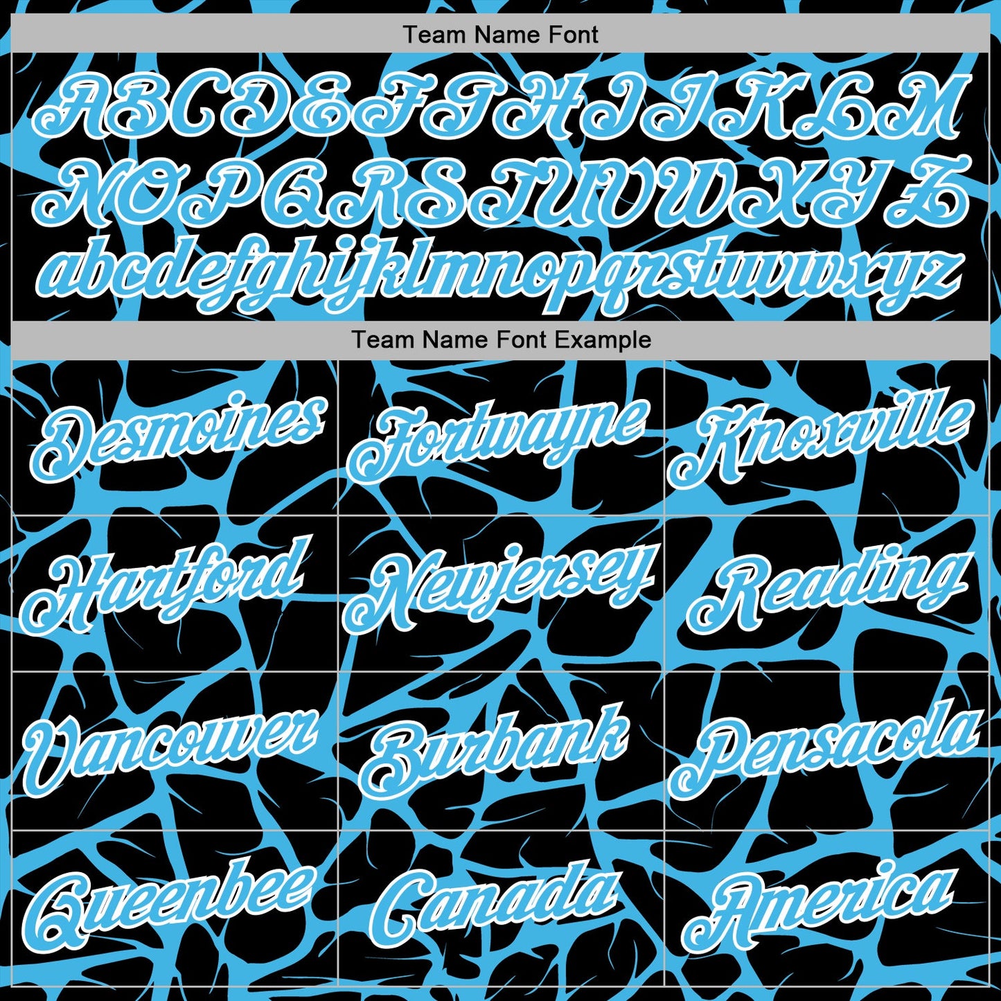 Custom Stitched Black Sky Blue-White Abstract Network Pattern Sports Pullover Sweatshirt Hoodie view 5