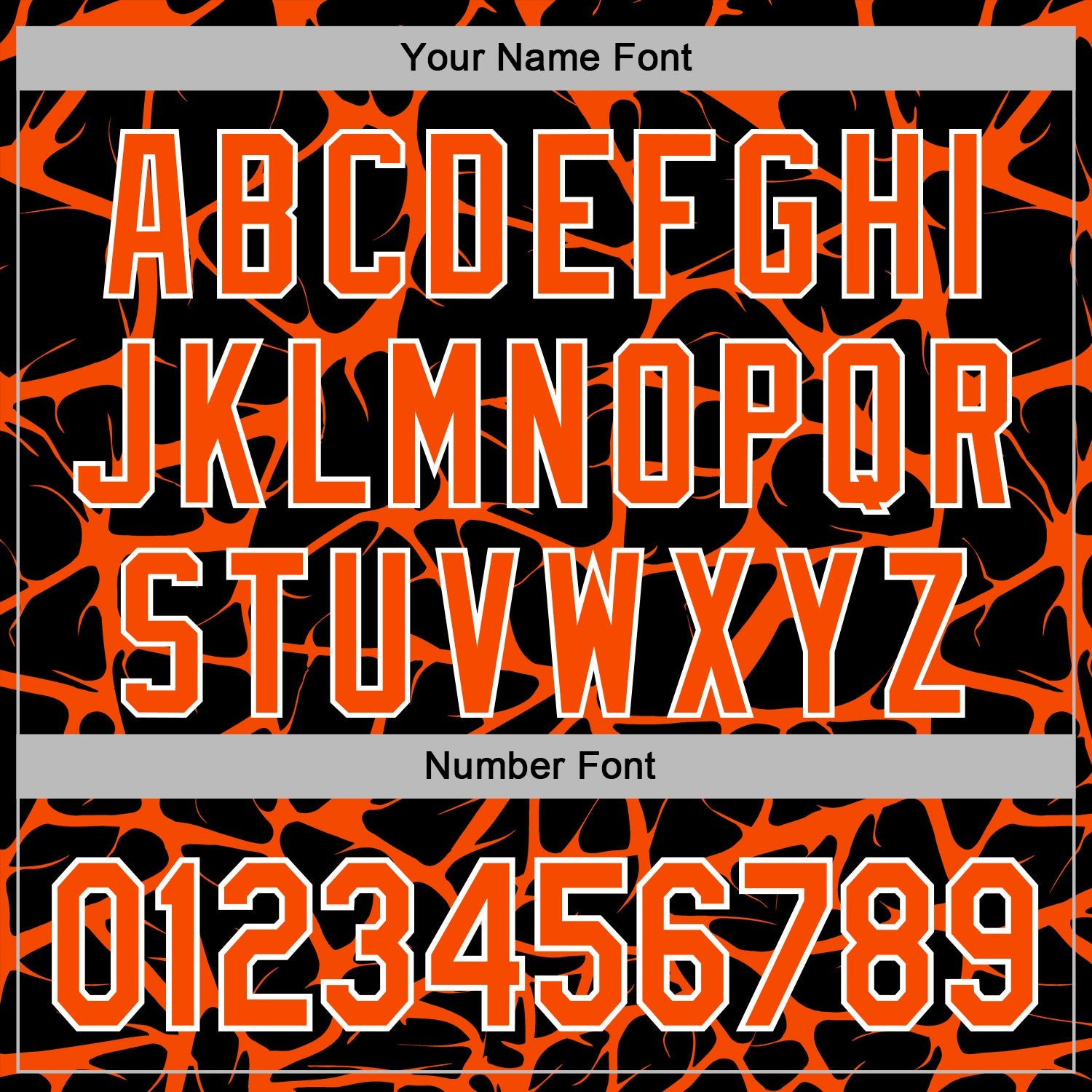 Custom Stitched Black Orange-White Abstract Network Pattern Sports Pullover Sweatshirt Hoodie view 6