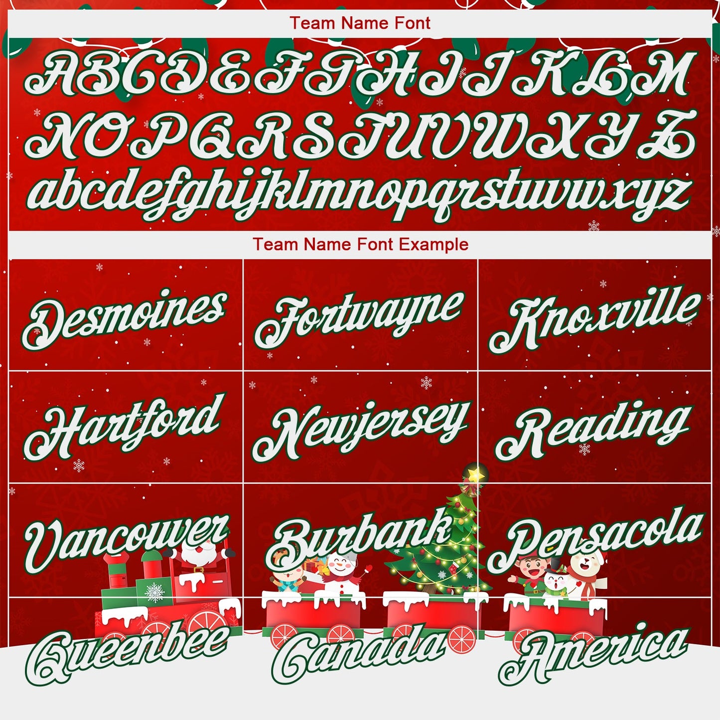 Custom Stitched Red White-Kelly Green 3D Christmas Sports Pullover Sweatshirt Hoodie view 3