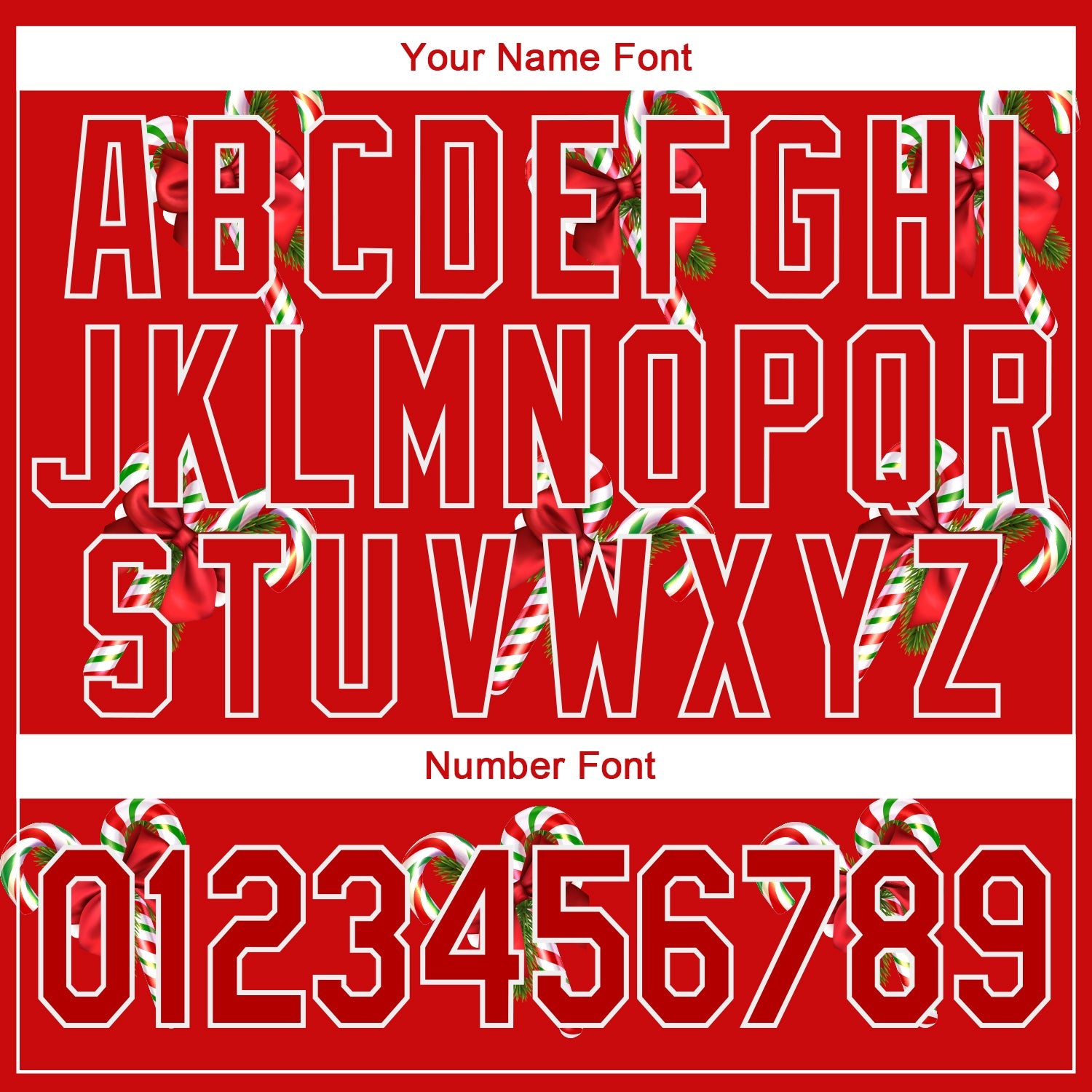 Custom Stitched Kelly Green Red-White 3D Christmas Candy Canes Sports Pullover Sweatshirt Hoodie view 4