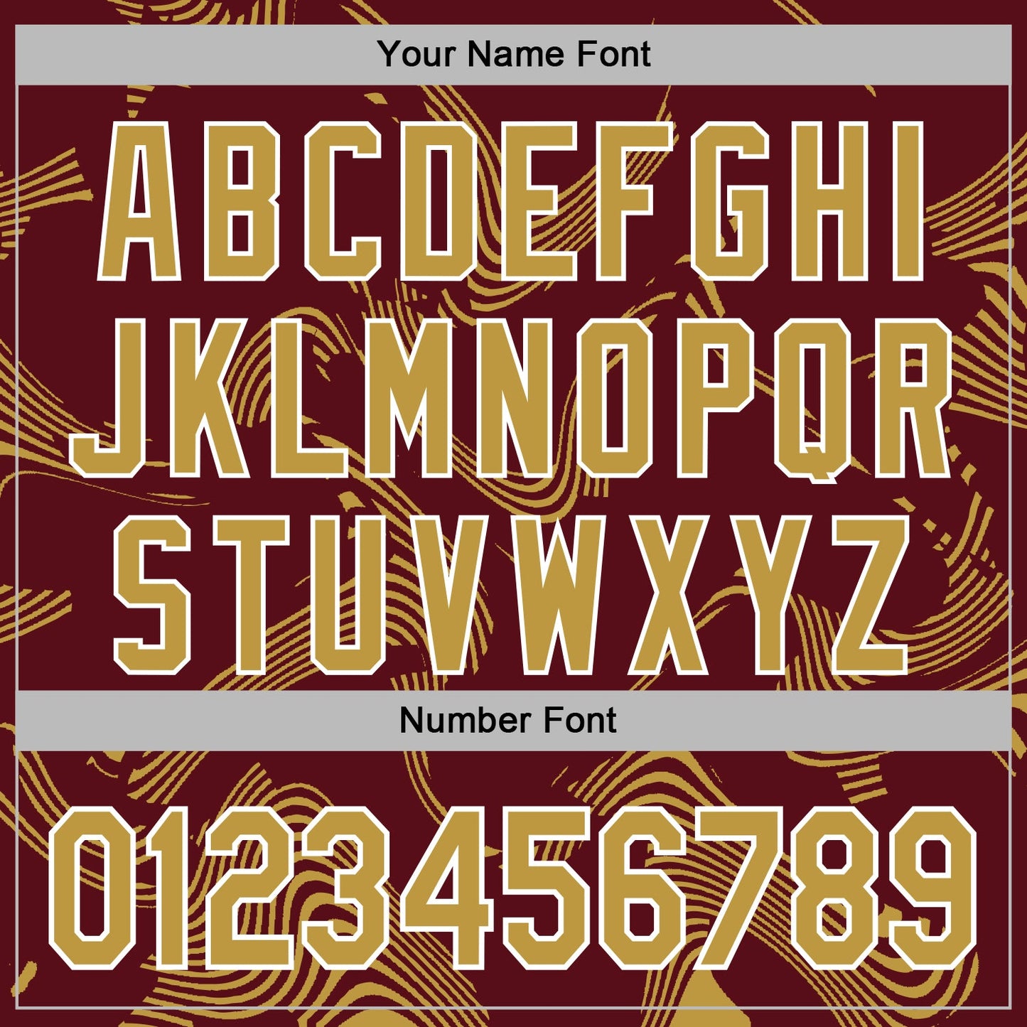 Custom Stitched Burgundy Old Gold-White Curve Lines Sports Pullover Sweatshirt Hoodie view 6