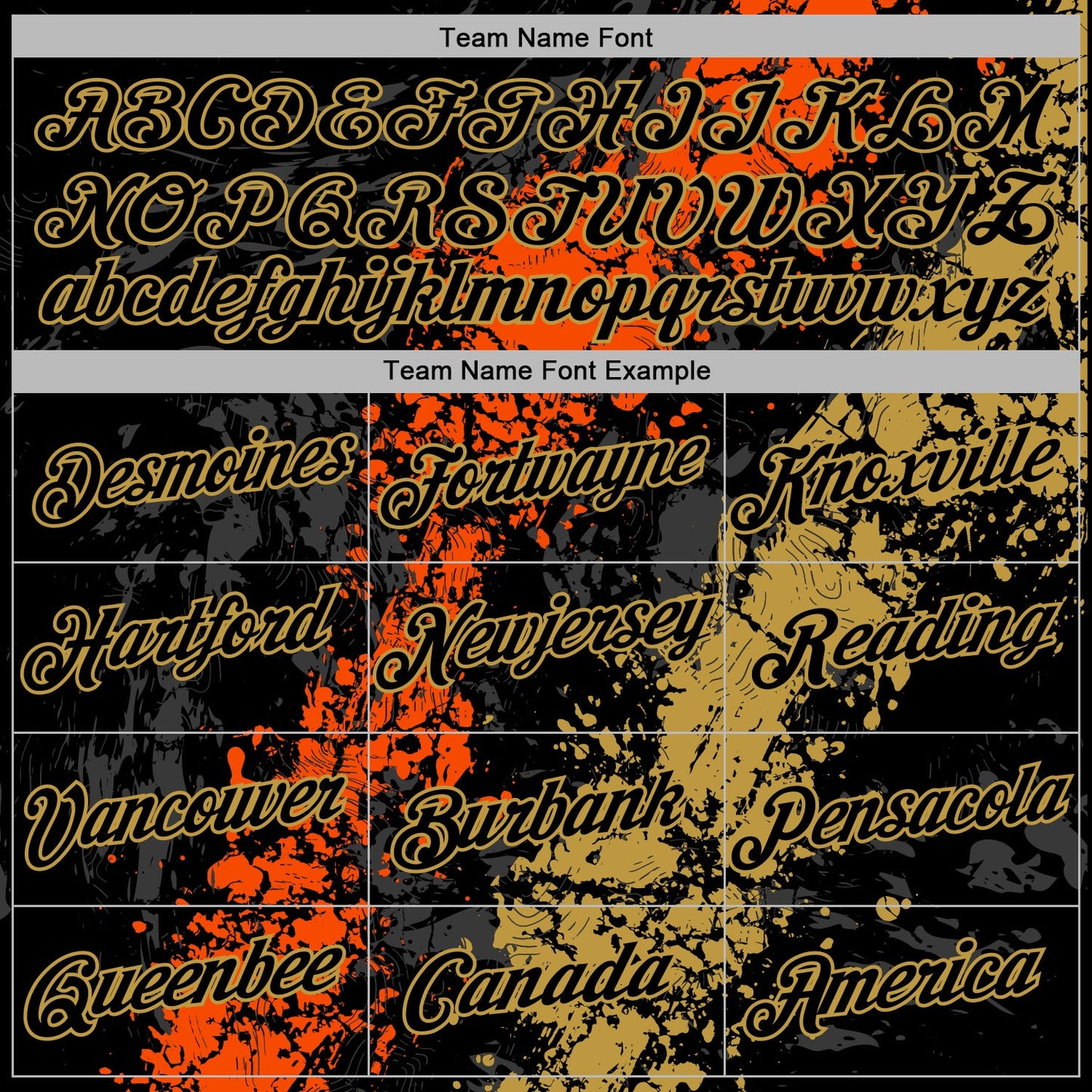 Custom Stitched Black Orange-Old Gold Splash Sports Pullover Sweatshirt Hoodie view 5