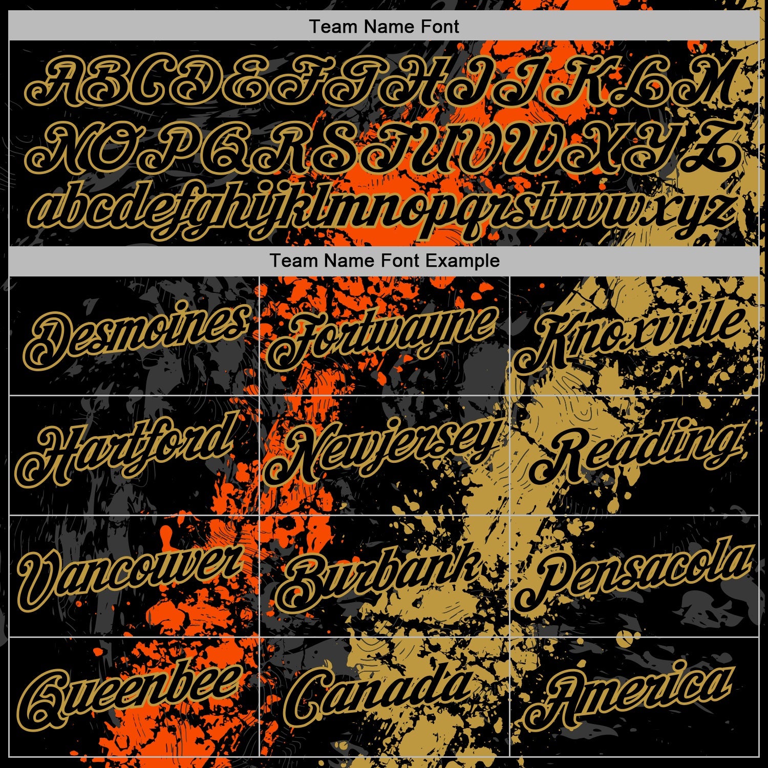 Custom Stitched Black Orange-Old Gold Splash Sports Pullover Sweatshirt Hoodie view 5