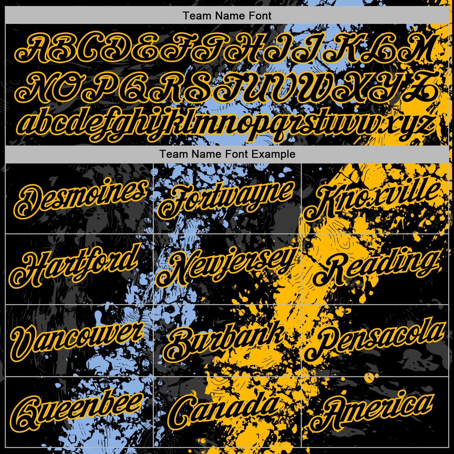 Custom Stitched Black Light Blue-Gold Splash Sports Pullover Sweatshirt Hoodie view 5