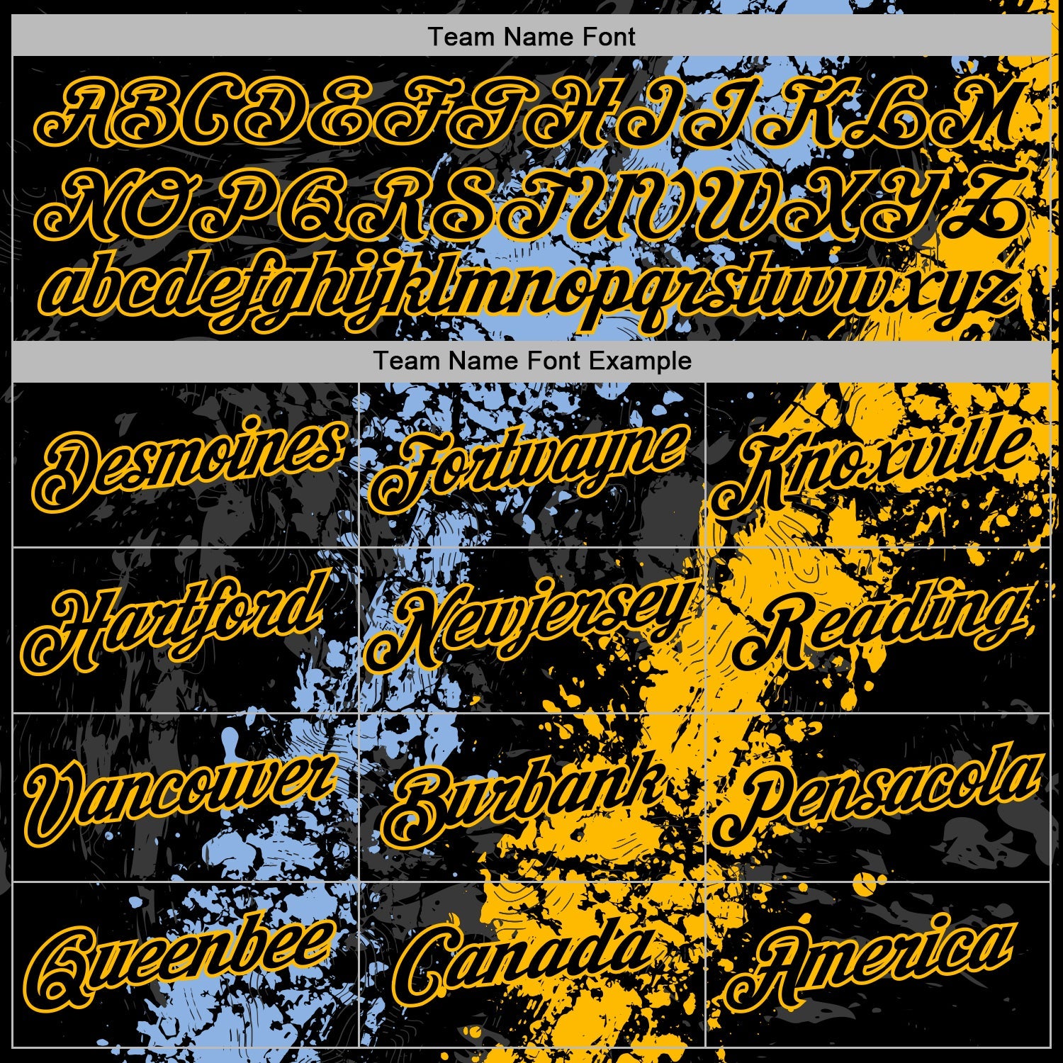 Custom Stitched Black Light Blue-Gold Splash Sports Pullover Sweatshirt Hoodie view 5