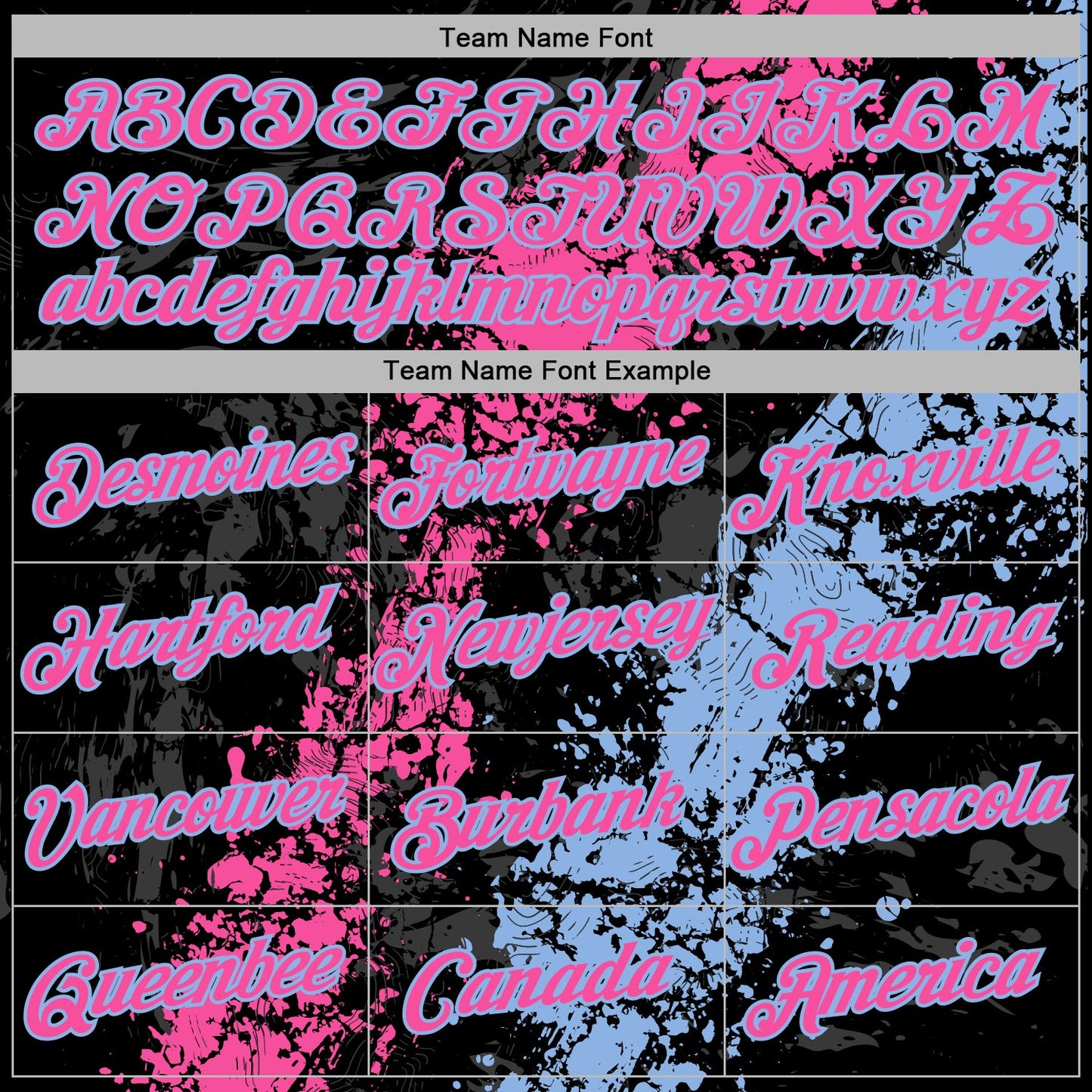 Custom Stitched Black Pink-Light Blue Splash Sports Pullover Sweatshirt Hoodie view 5