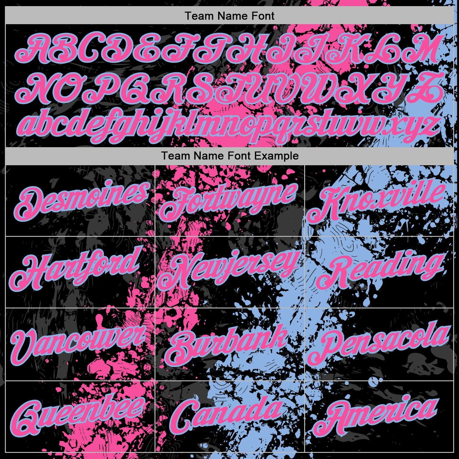 Custom Stitched Black Pink-Light Blue Splash Sports Pullover Sweatshirt Hoodie view 5