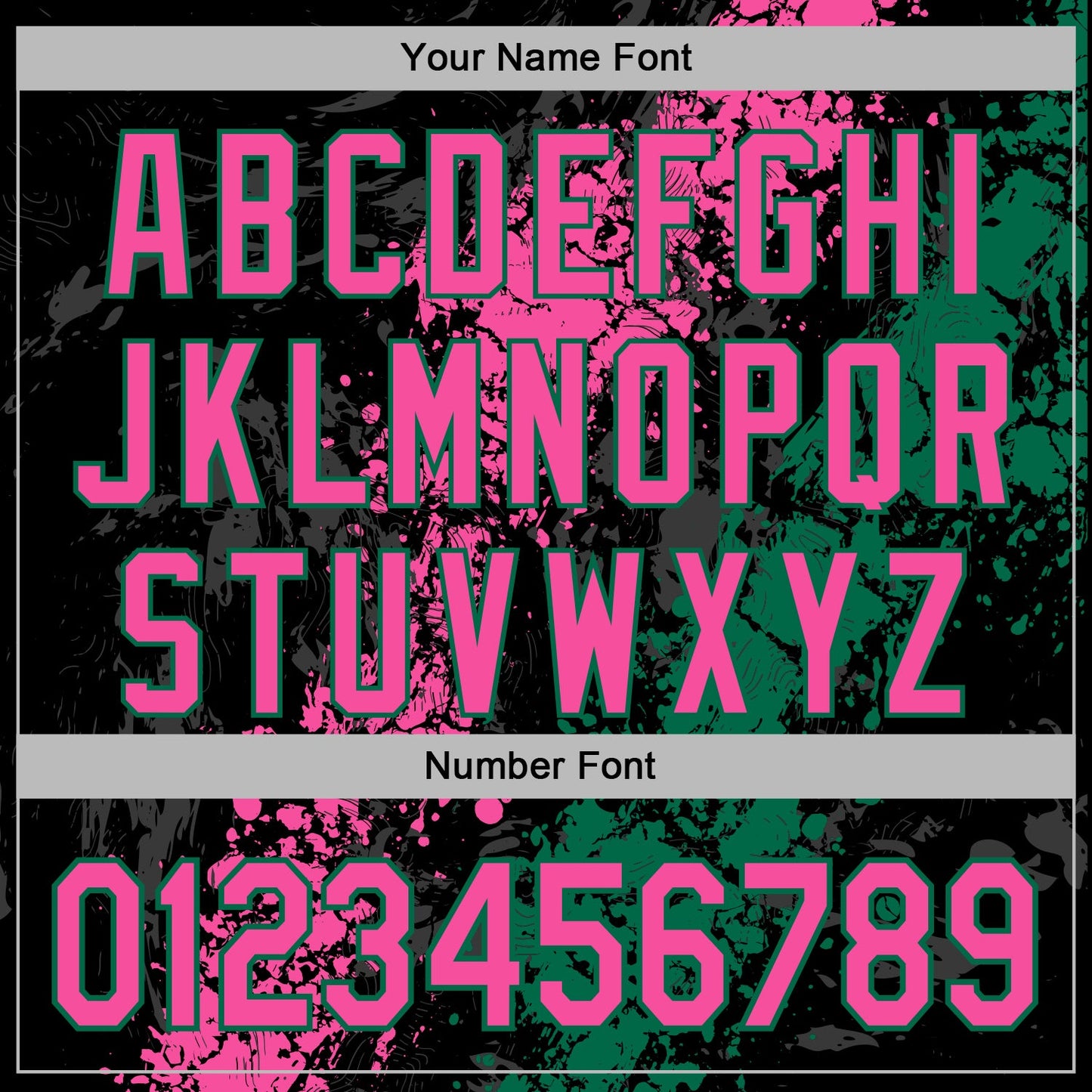 Custom Stitched Black Pink-Kelly Green Splash Sports Pullover Sweatshirt Hoodie view 6
