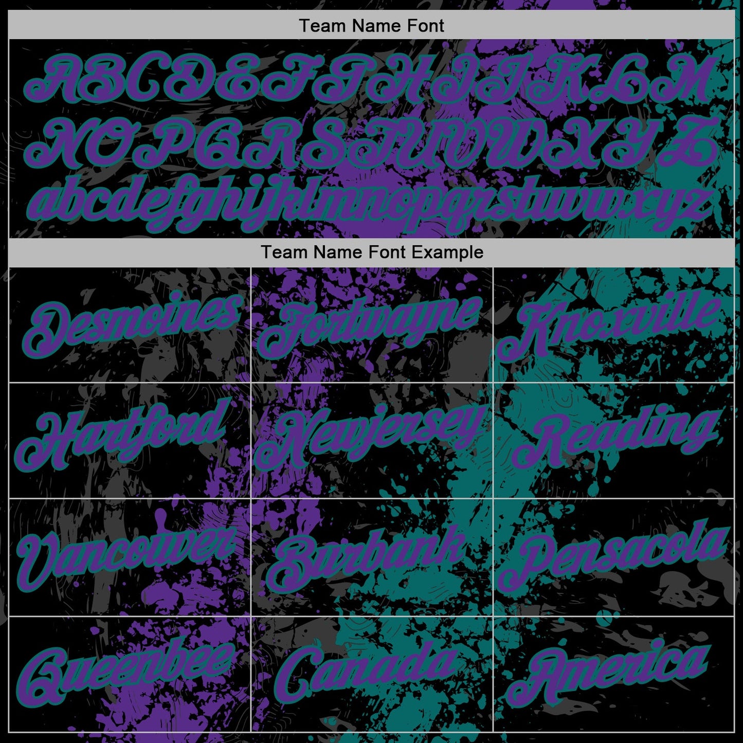 Custom Stitched Black Purple-Teal Splash Sports Pullover Sweatshirt Hoodie view 5