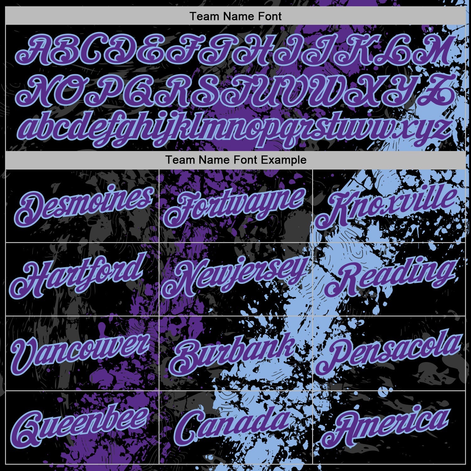 Custom Stitched Black Purple-Light Blue Splash Sports Pullover Sweatshirt Hoodie view 5