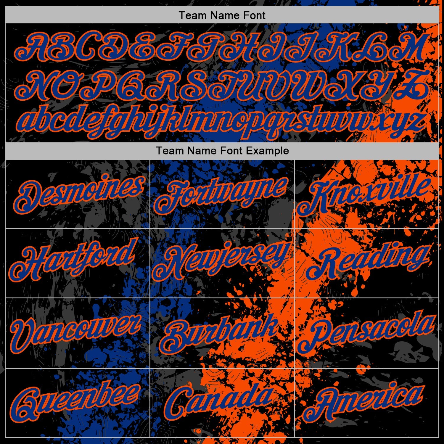 Custom Stitched Black Royal-Orange Splash Sports Pullover Sweatshirt Hoodie view 5