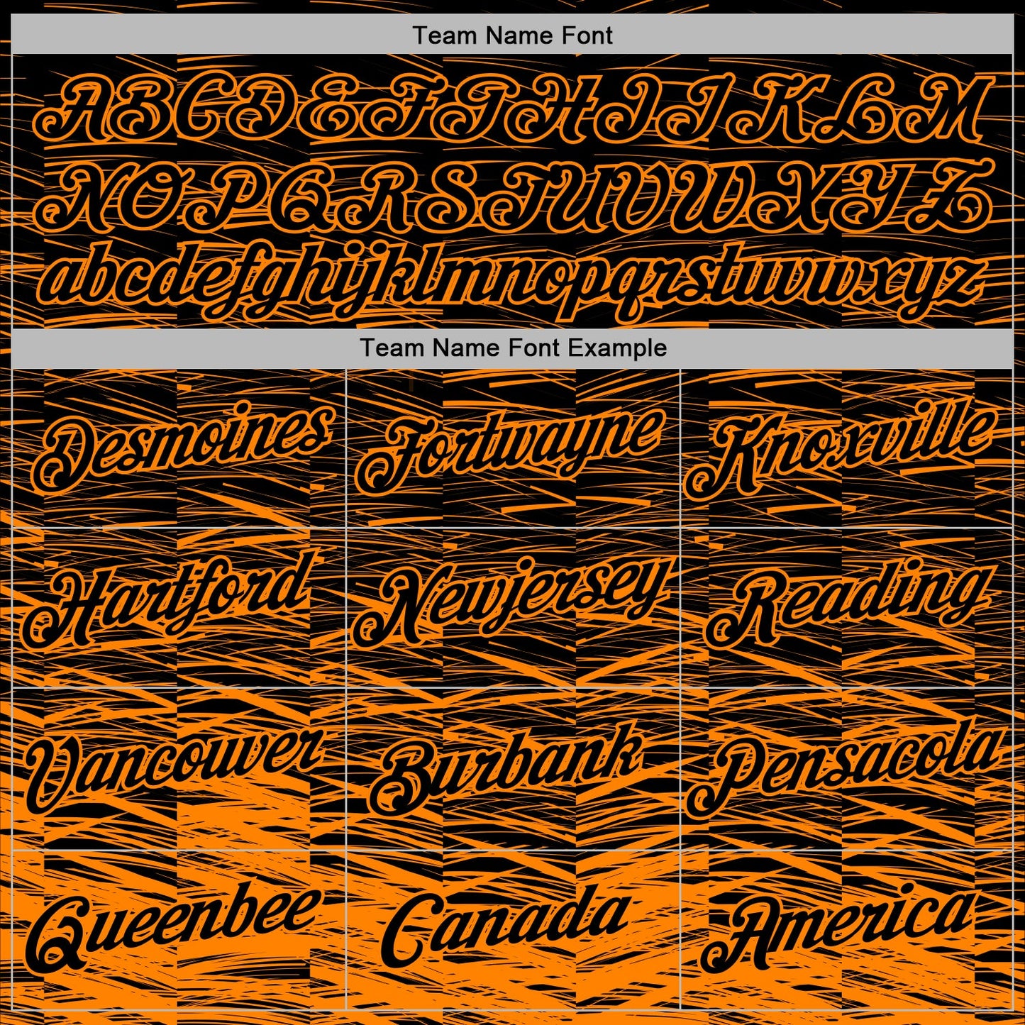 Custom Stitched Black Bay Orange Line Sports Pullover Sweatshirt Hoodie view 5