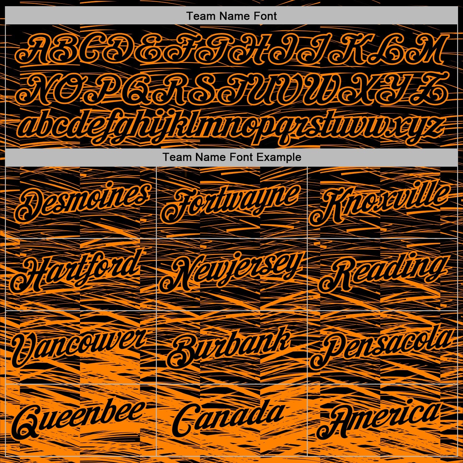 Custom Stitched Black Bay Orange Line Sports Pullover Sweatshirt Hoodie view 5