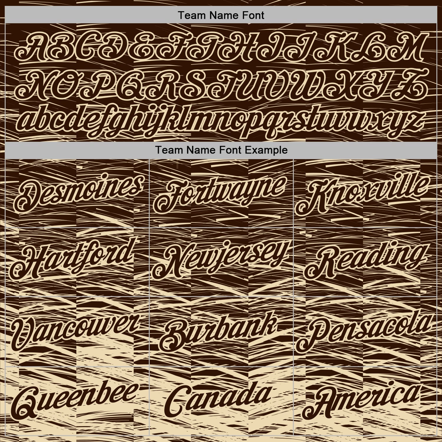 Custom Stitched Brown Cream Line Sports Pullover Sweatshirt Hoodie view 5