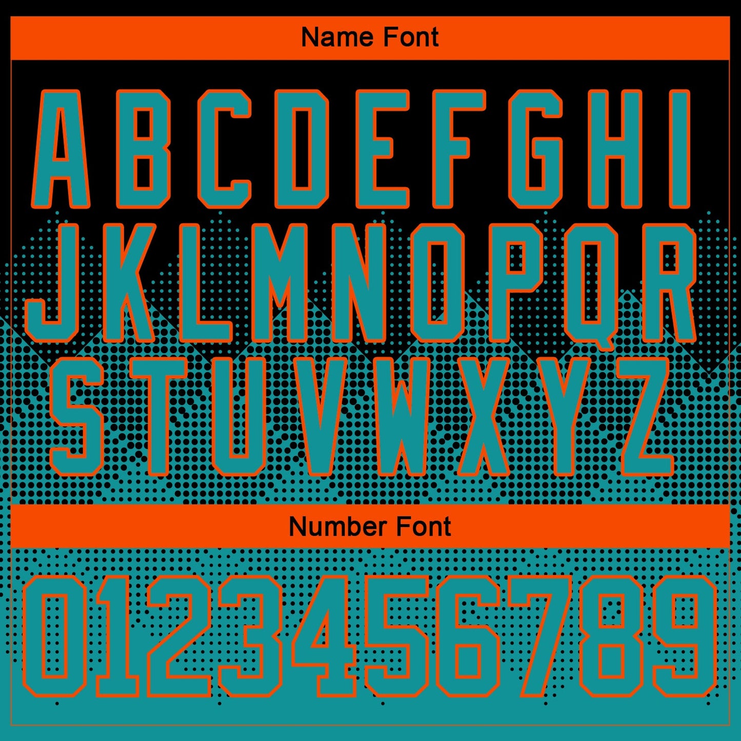 Custom Black Teal-Orange 3D Pattern Gradient Square Shapes Hockey Lace Neck Jersey view 5