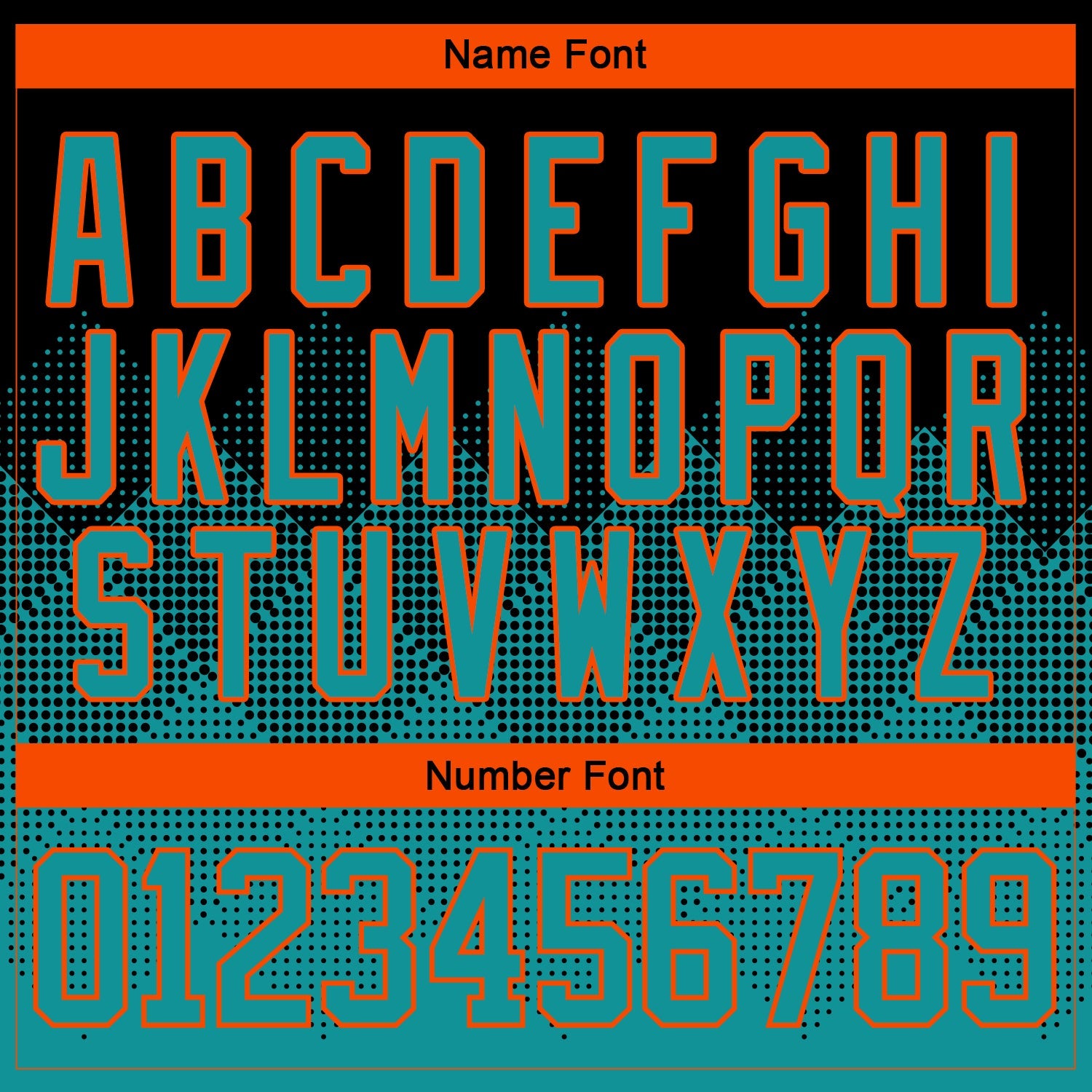Custom Black Teal-Orange 3D Pattern Gradient Square Shapes Hockey Lace Neck Jersey view 5