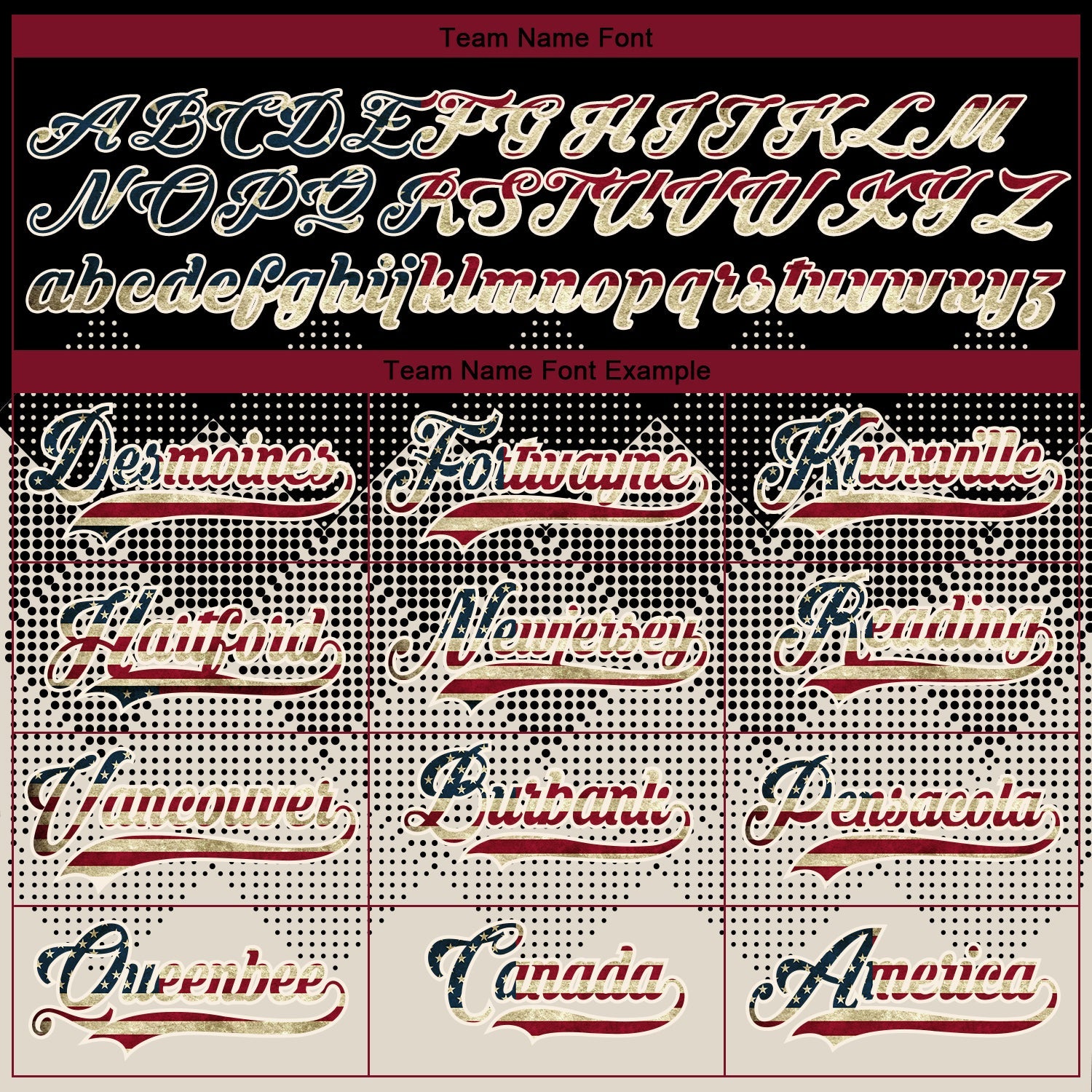 Custom Black Vintage USA Flag Cream-Crimson 3D Pattern Gradient Square Shapes Hockey Lace Neck Jersey view 4