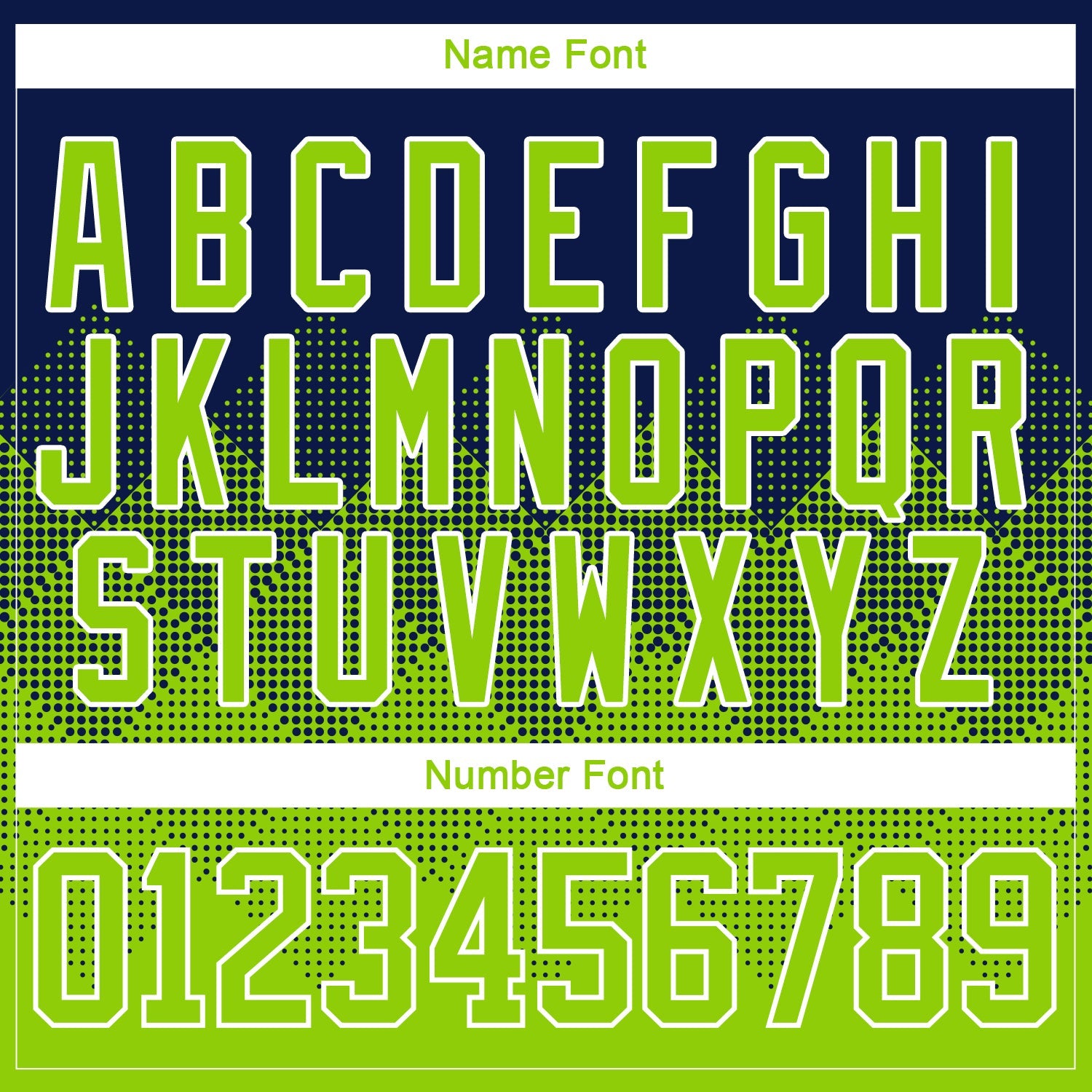 Custom Navy Neon Green-White 3D Pattern Gradient Square Shapes Hockey Lace Neck Jersey view 5