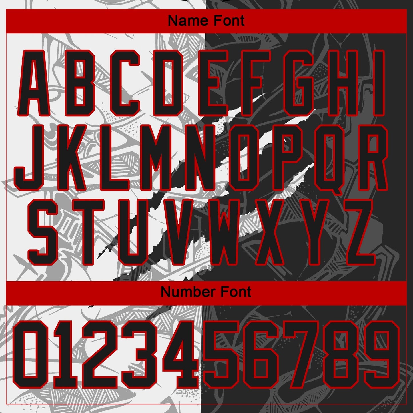 Custom Black White-Red 3D Pattern Gradient Fashion Scratch Hockey Lace Neck Jersey view 5