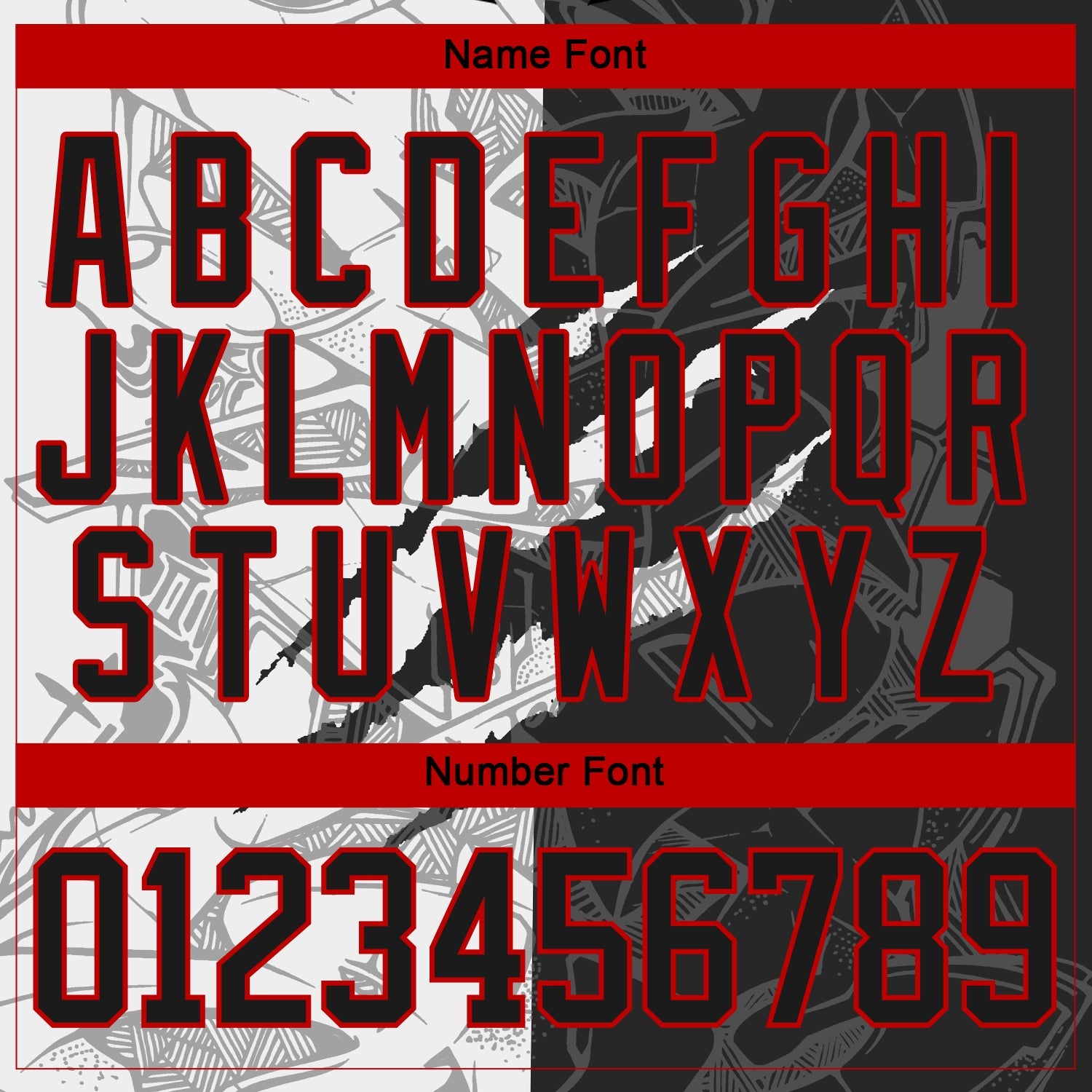 Custom Black White-Red 3D Pattern Gradient Fashion Scratch Hockey Lace Neck Jersey view 5
