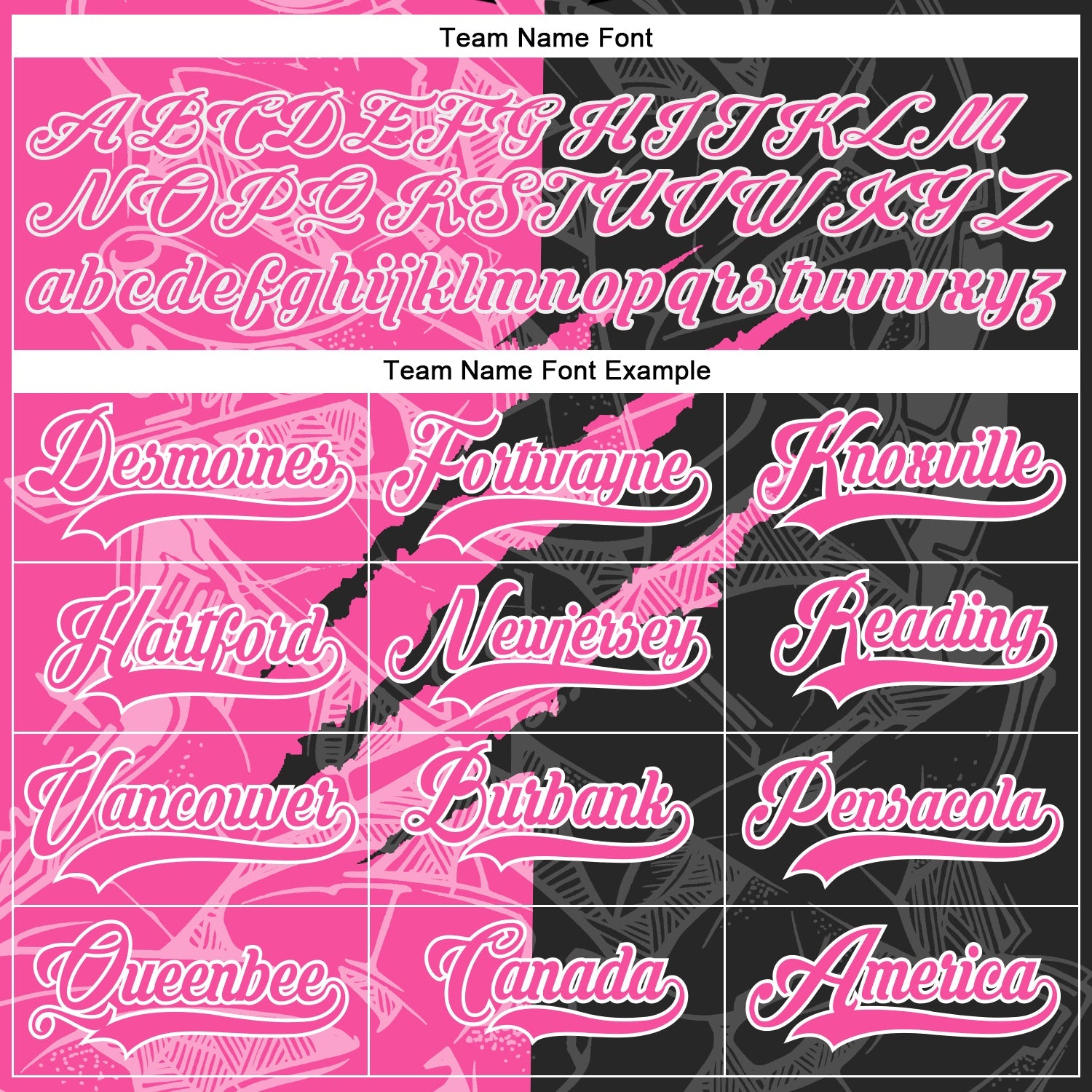 Custom Black Pink-White 3D Pattern Gradient Fashion Scratch Hockey Lace Neck Jersey view 4