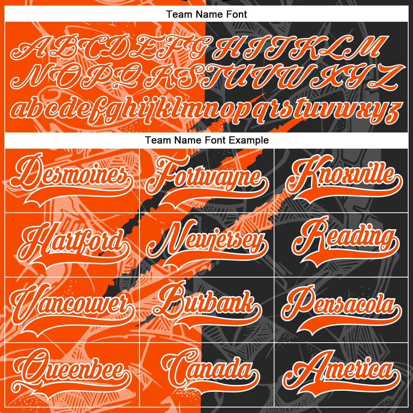 Custom Black Orange-White 3D Pattern Gradient Fashion Scratch Hockey Lace Neck Jersey view 4