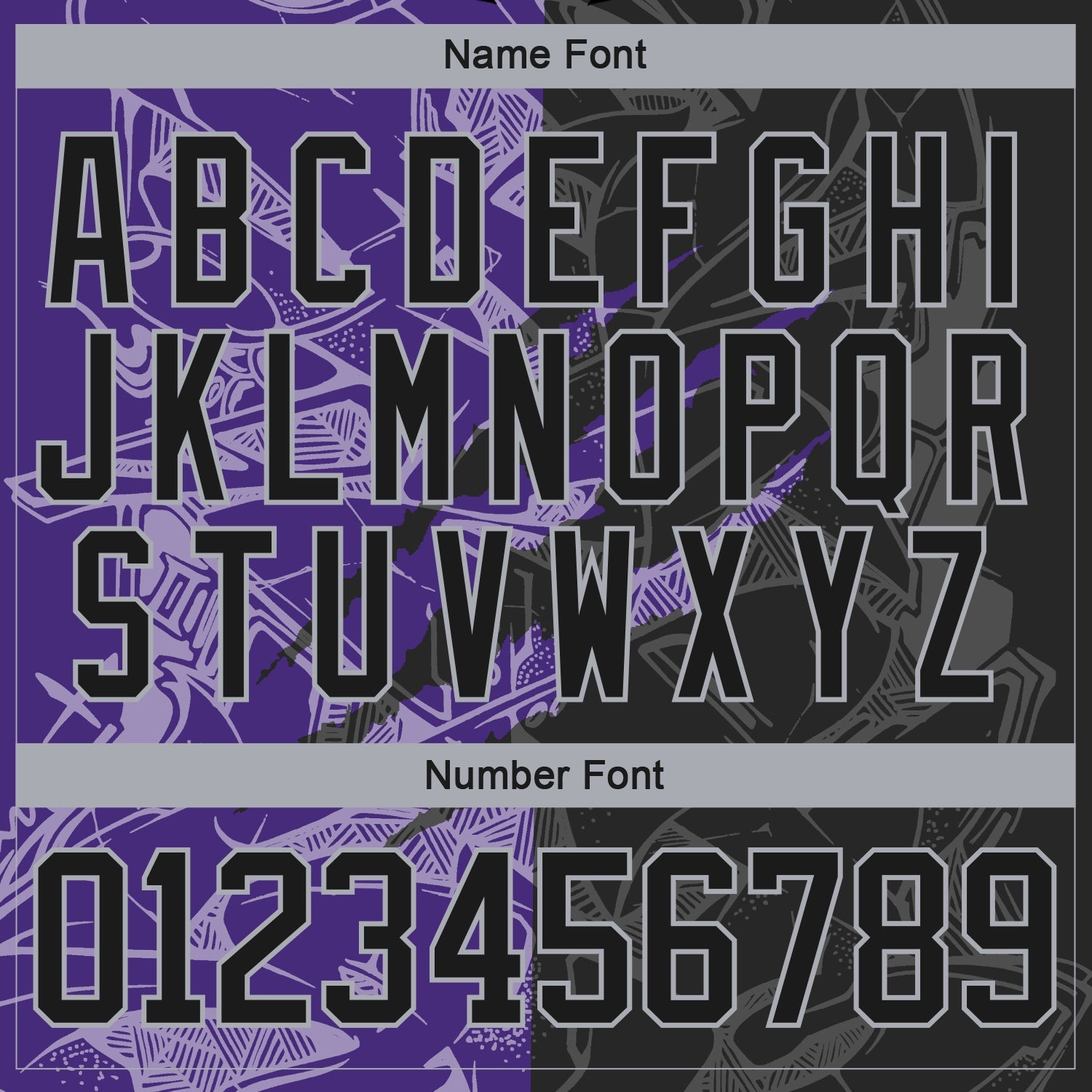 Custom Black Purple-Gray 3D Pattern Gradient Fashion Scratch Hockey Lace Neck Jersey view 5