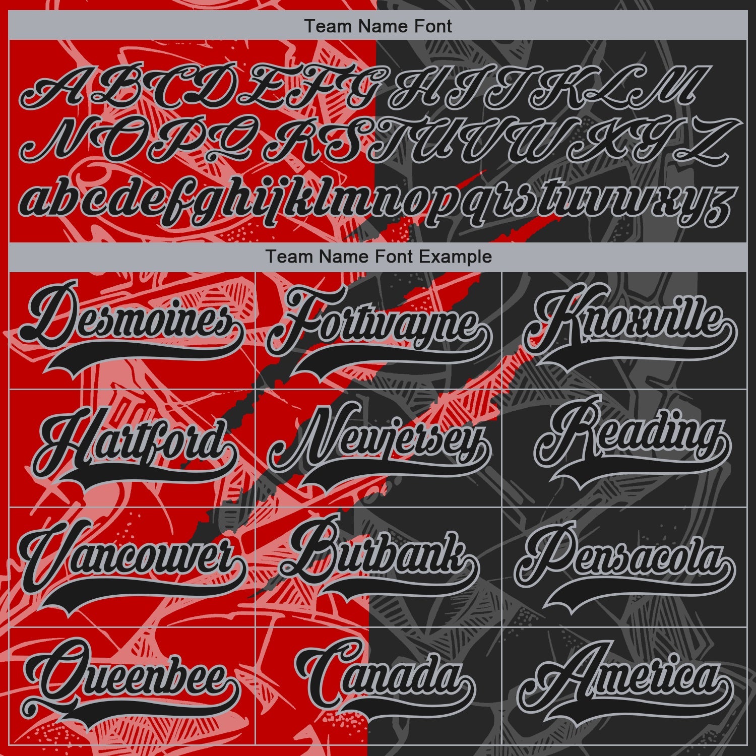 Custom Black Red-Gray 3D Pattern Gradient Fashion Scratch Hockey Lace Neck Jersey view 4
