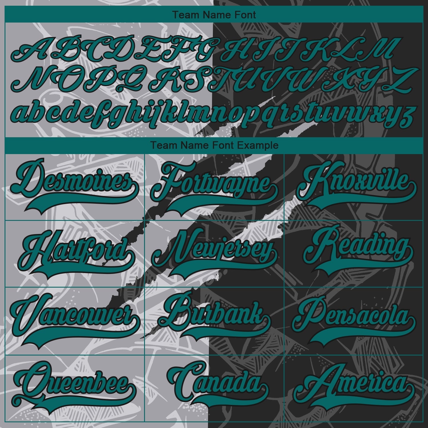 Custom Black Teal-Gray 3D Pattern Gradient Fashion Scratch Hockey Lace Neck Jersey view 4