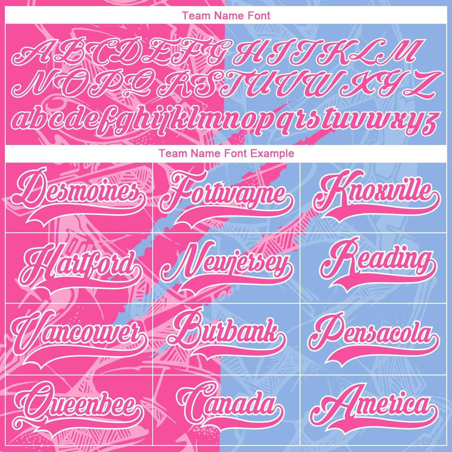 Custom Light Blue Pink-White 3D Pattern Gradient Fashion Scratch Hockey Lace Neck Jersey view 4