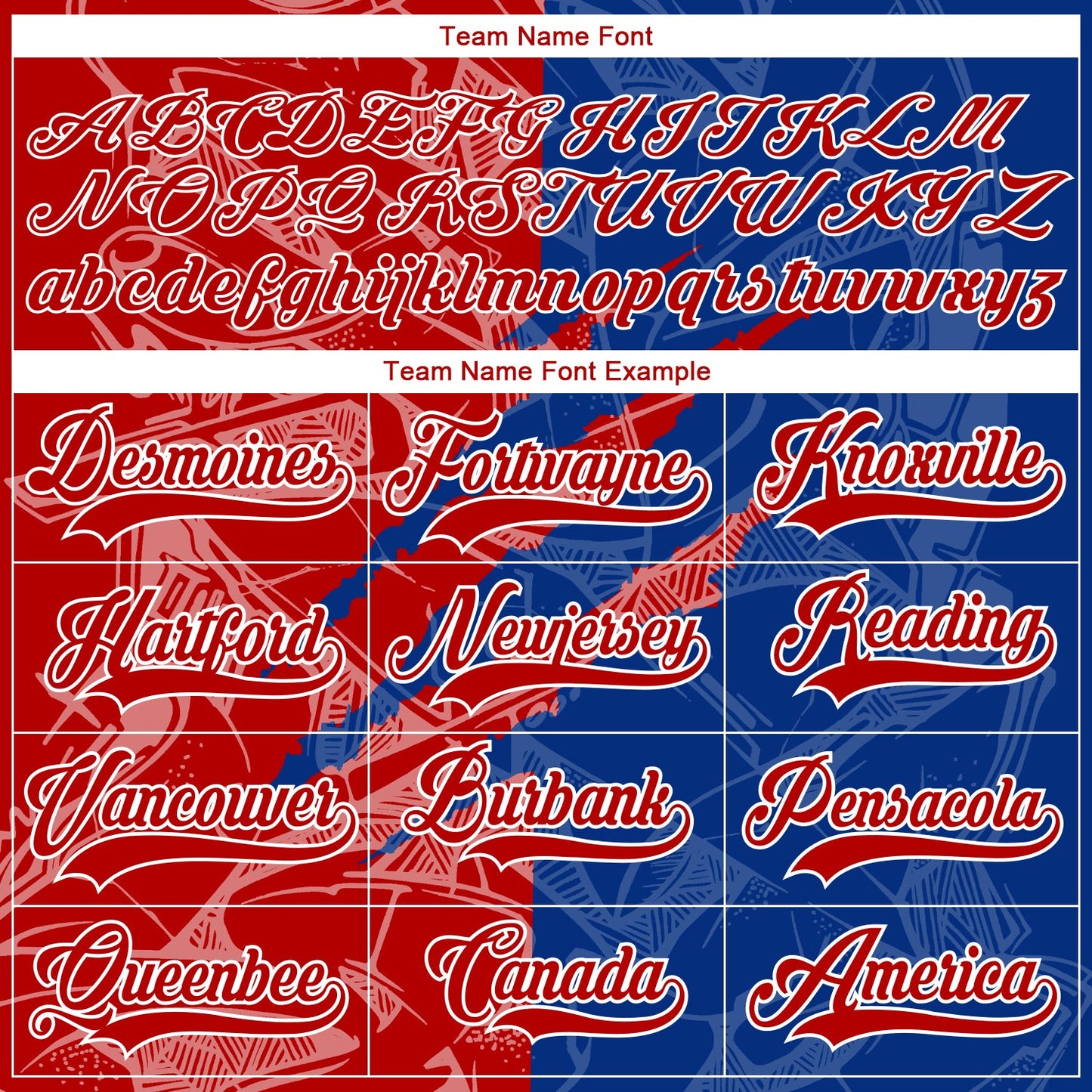 Custom Royal Red-White 3D Pattern Gradient Fashion Scratch Hockey Lace Neck Jersey view 4