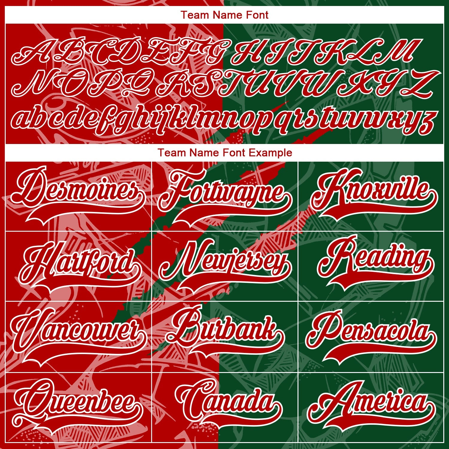 Custom Green Red-White 3D Pattern Gradient Fashion Scratch Hockey Lace Neck Jersey view 4