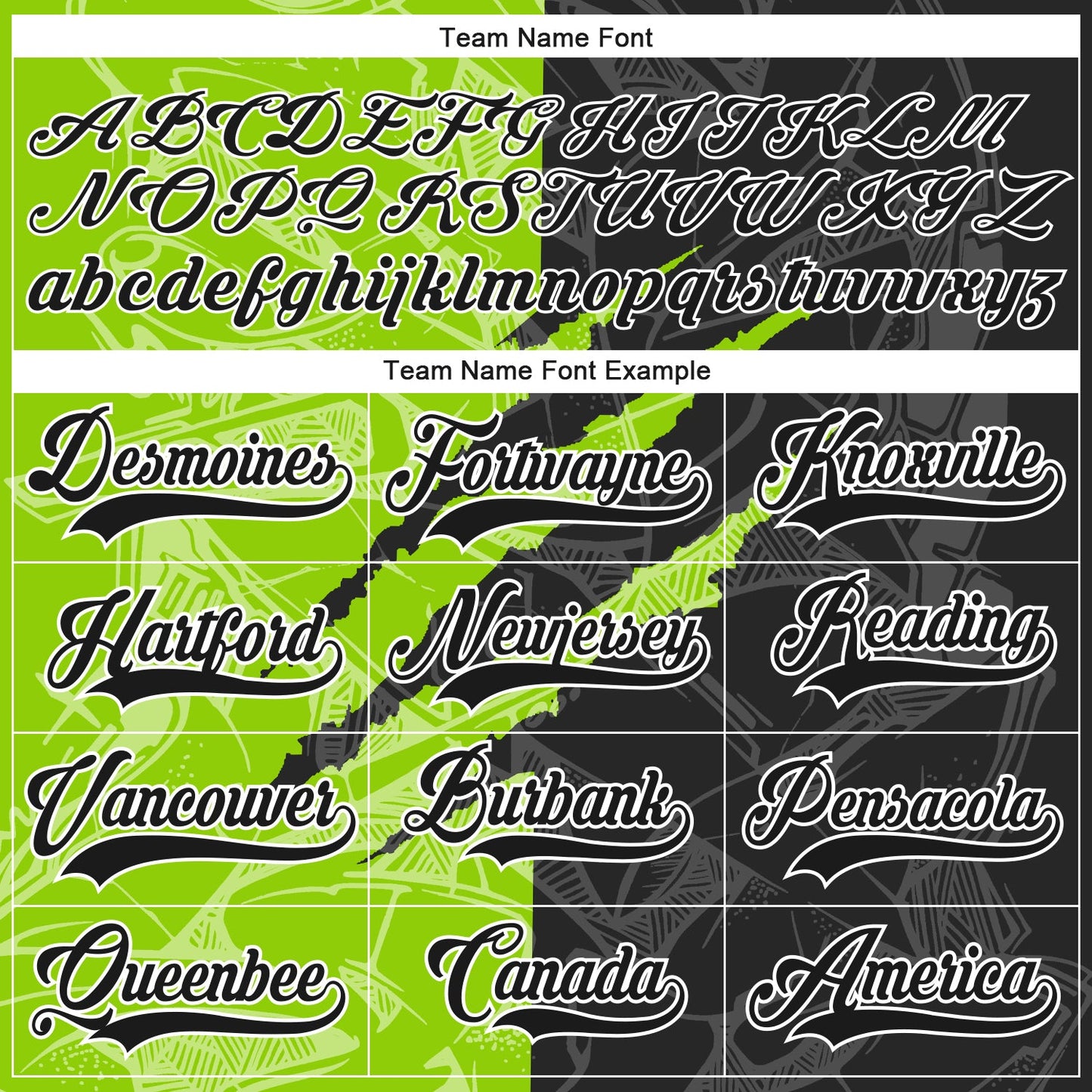 Custom Black Neon Green-White 3D Pattern Gradient Fashion Scratch Hockey Lace Neck Jersey view 4