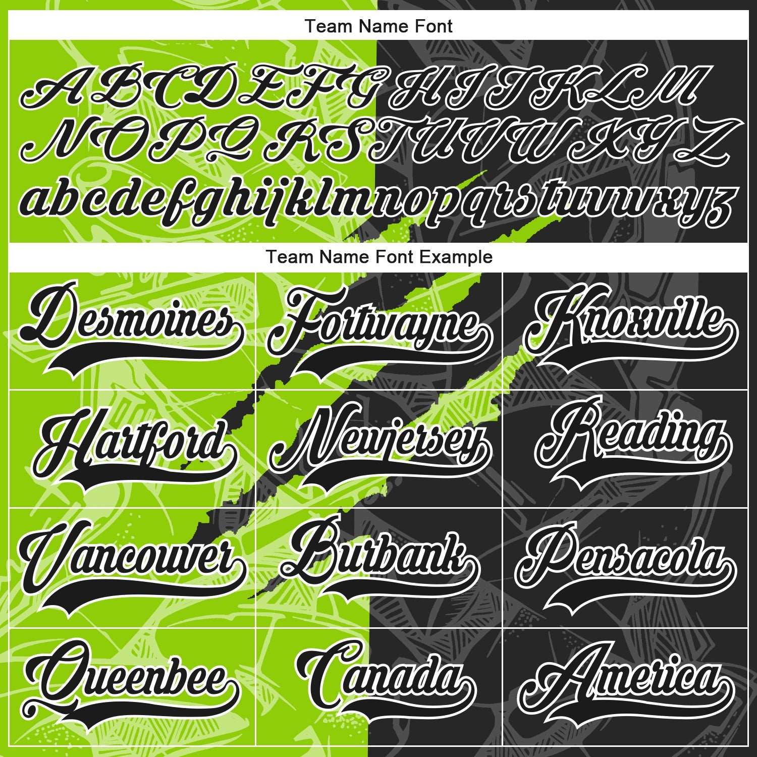 Custom Black Neon Green-White 3D Pattern Gradient Fashion Scratch Hockey Lace Neck Jersey view 4