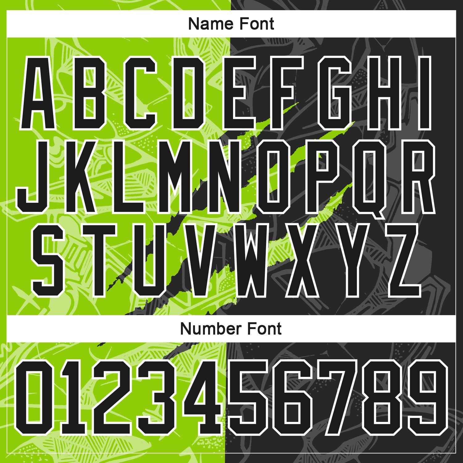 Custom Black Neon Green-White 3D Pattern Gradient Fashion Scratch Hockey Lace Neck Jersey view 5
