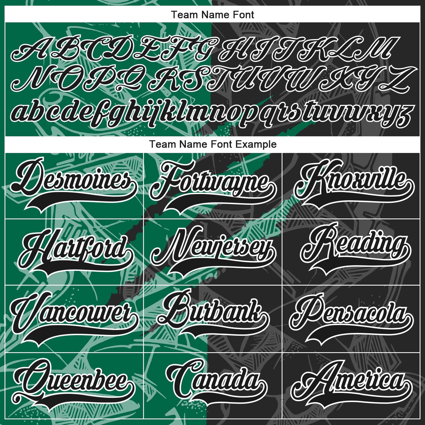 Custom Black Kelly Green-White 3D Pattern Gradient Fashion Scratch Hockey Lace Neck Jersey view 4