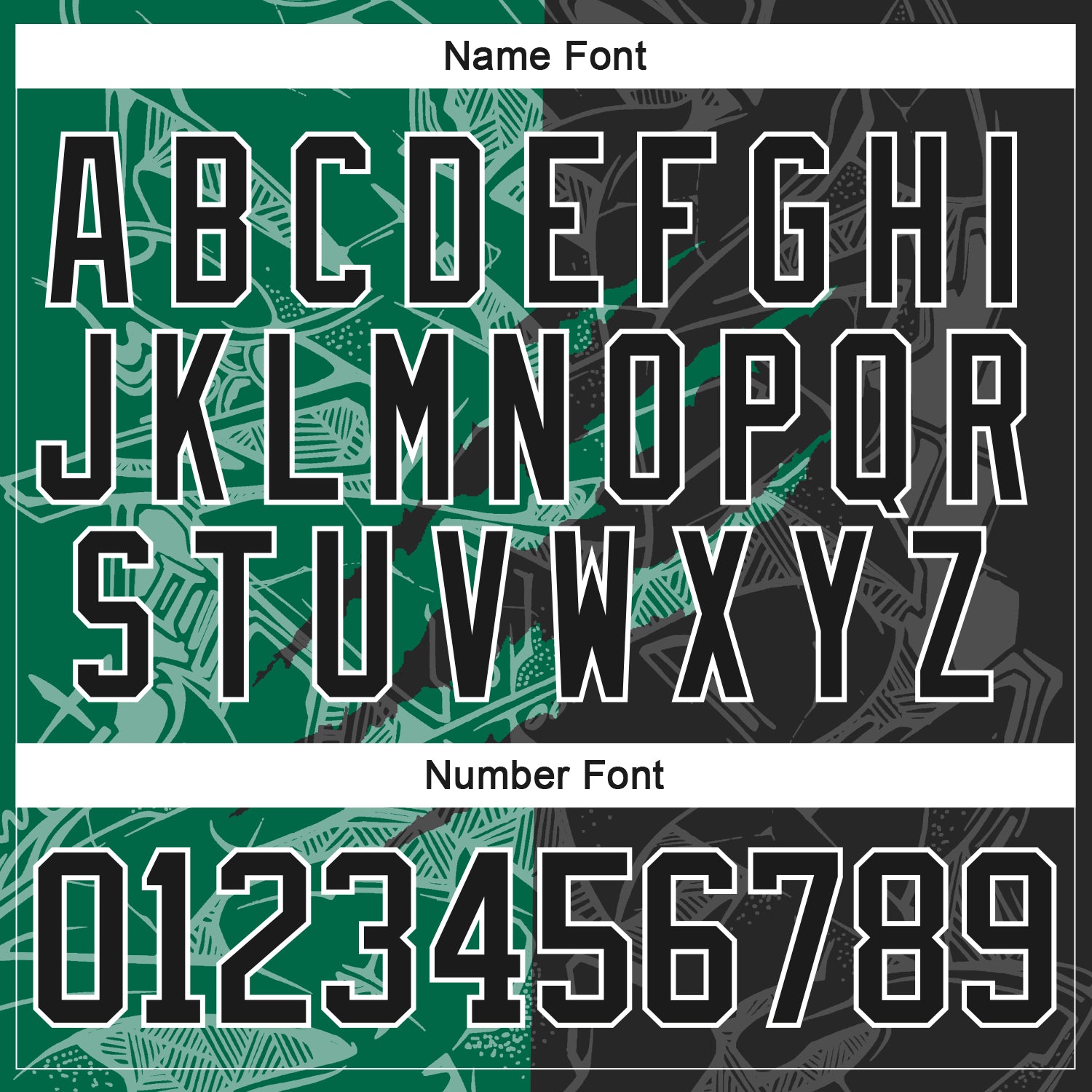 Custom Black Kelly Green-White 3D Pattern Gradient Fashion Scratch Hockey Lace Neck Jersey view 5