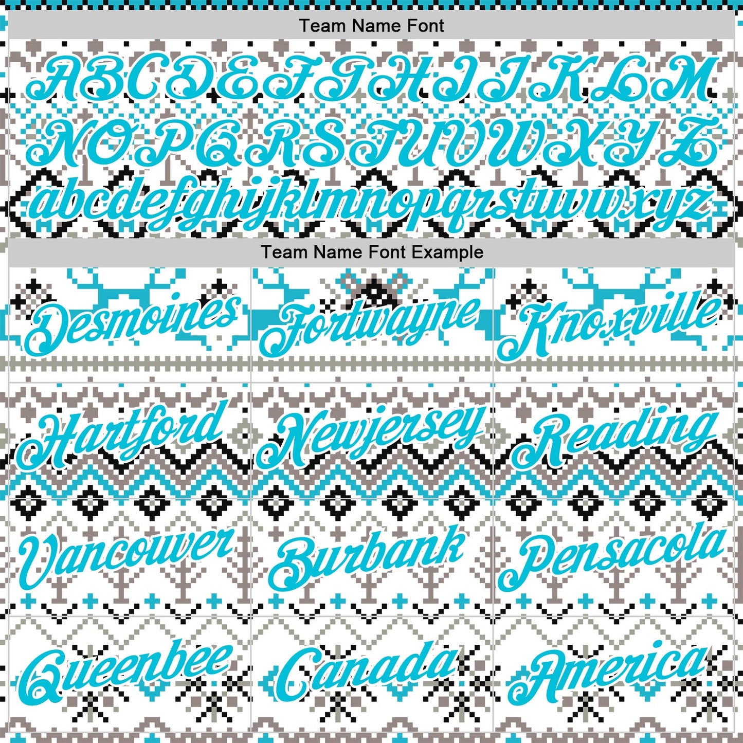 Custom Stitched White Lakes Blue-White 3D Christmas Ugly Sweater Sports Pullover Sweatshirt Hoodie view 3
