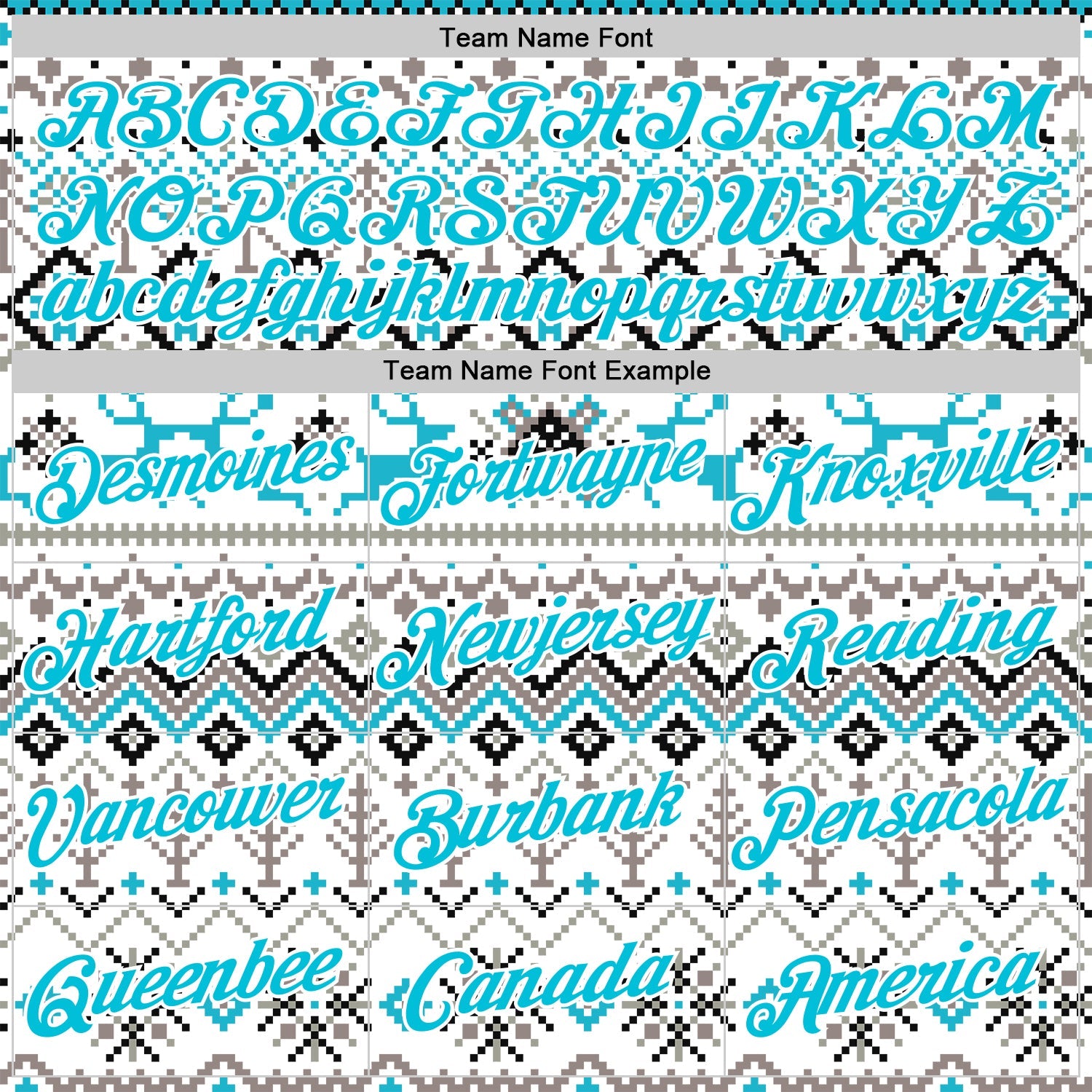 Custom Stitched White Lakes Blue-White 3D Christmas Ugly Sweater Sports Pullover Sweatshirt Hoodie view 3
