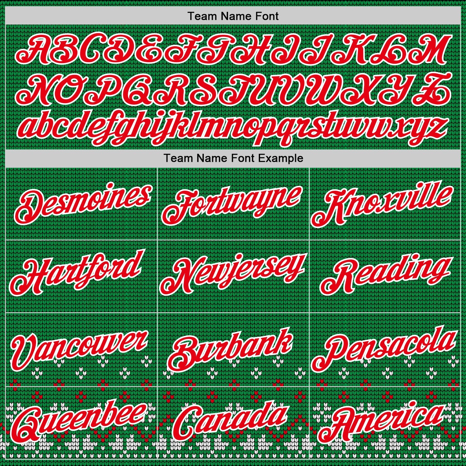 Custom Stitched Green Red-White 3D Christmas Sports Pullover Sweatshirt Hoodie view 3