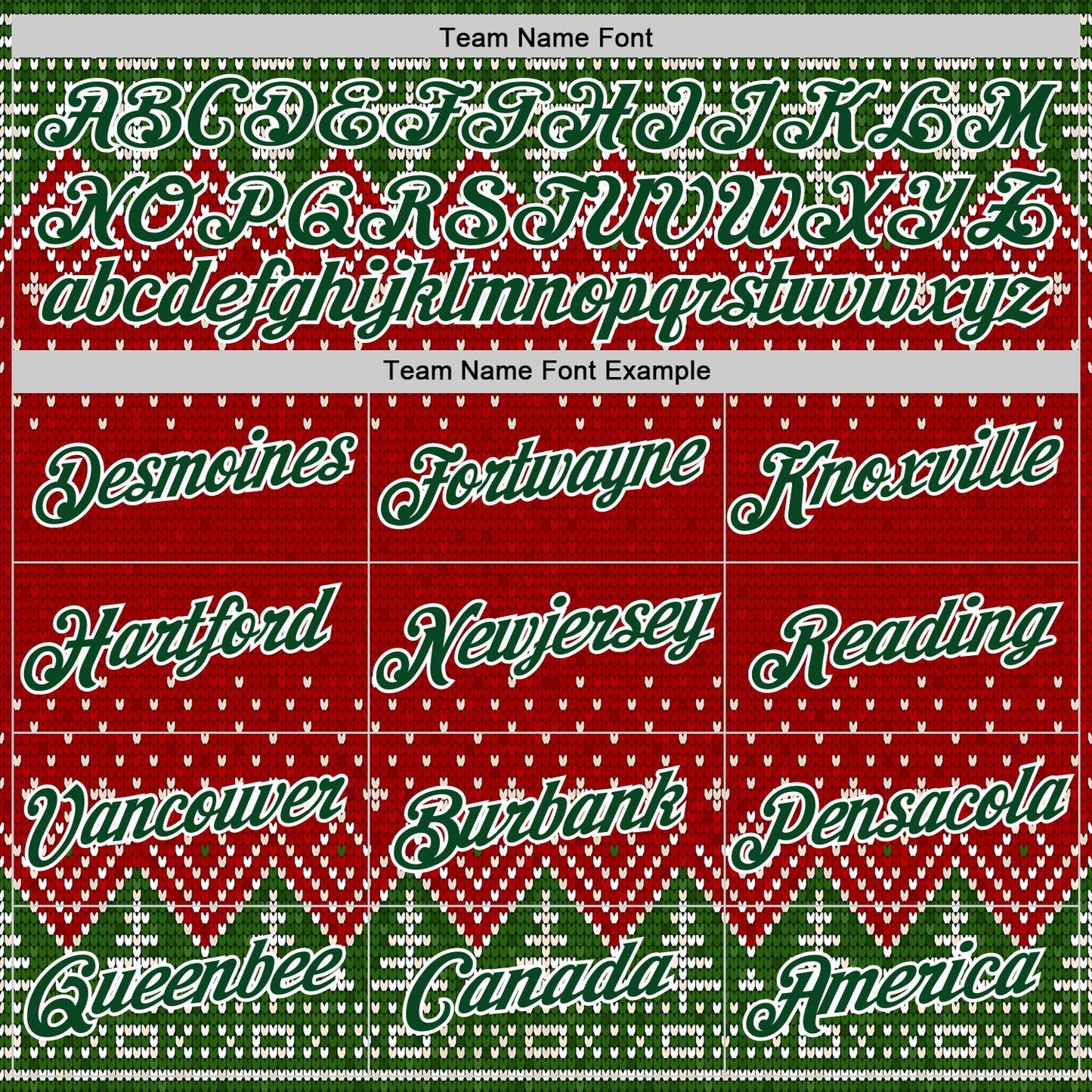 Custom Stitched Red Green-White 3D Christmas Ugly Sweater Sports Pullover Sweatshirt Hoodie view 3