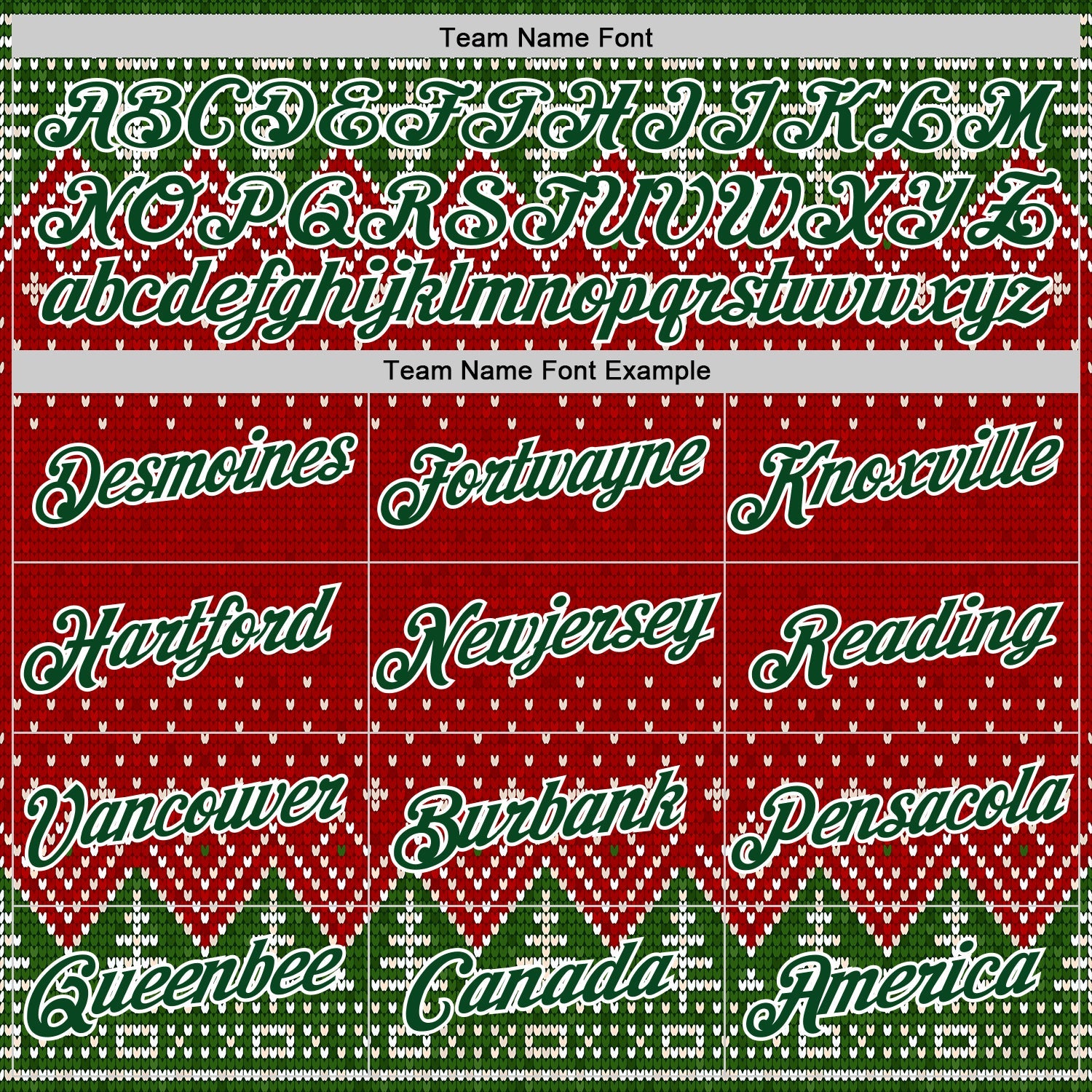 Custom Stitched Red Green-White 3D Christmas Ugly Sweater Sports Pullover Sweatshirt Hoodie view 3