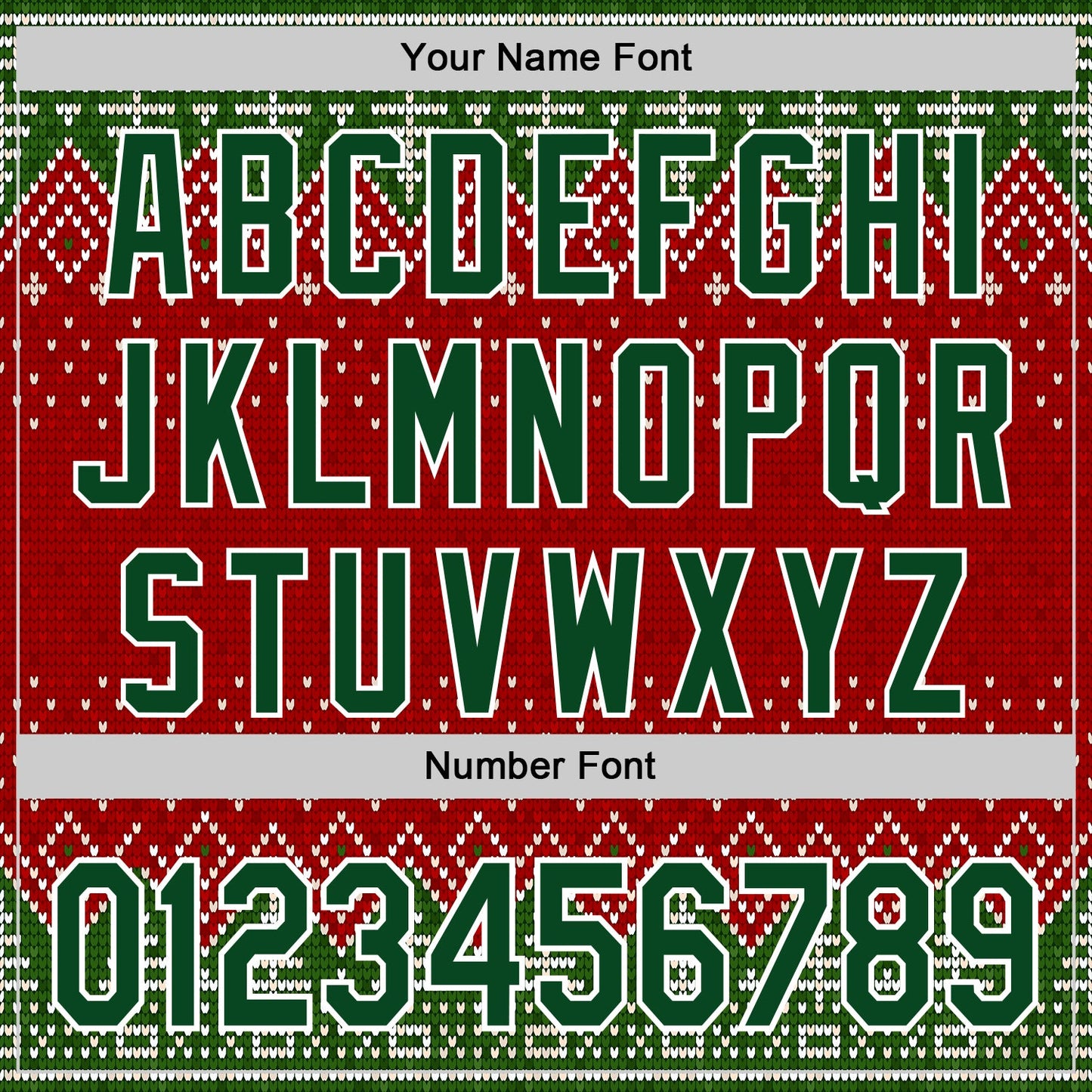 Custom Stitched Red Green-White 3D Christmas Ugly Sweater Sports Pullover Sweatshirt Hoodie view 4